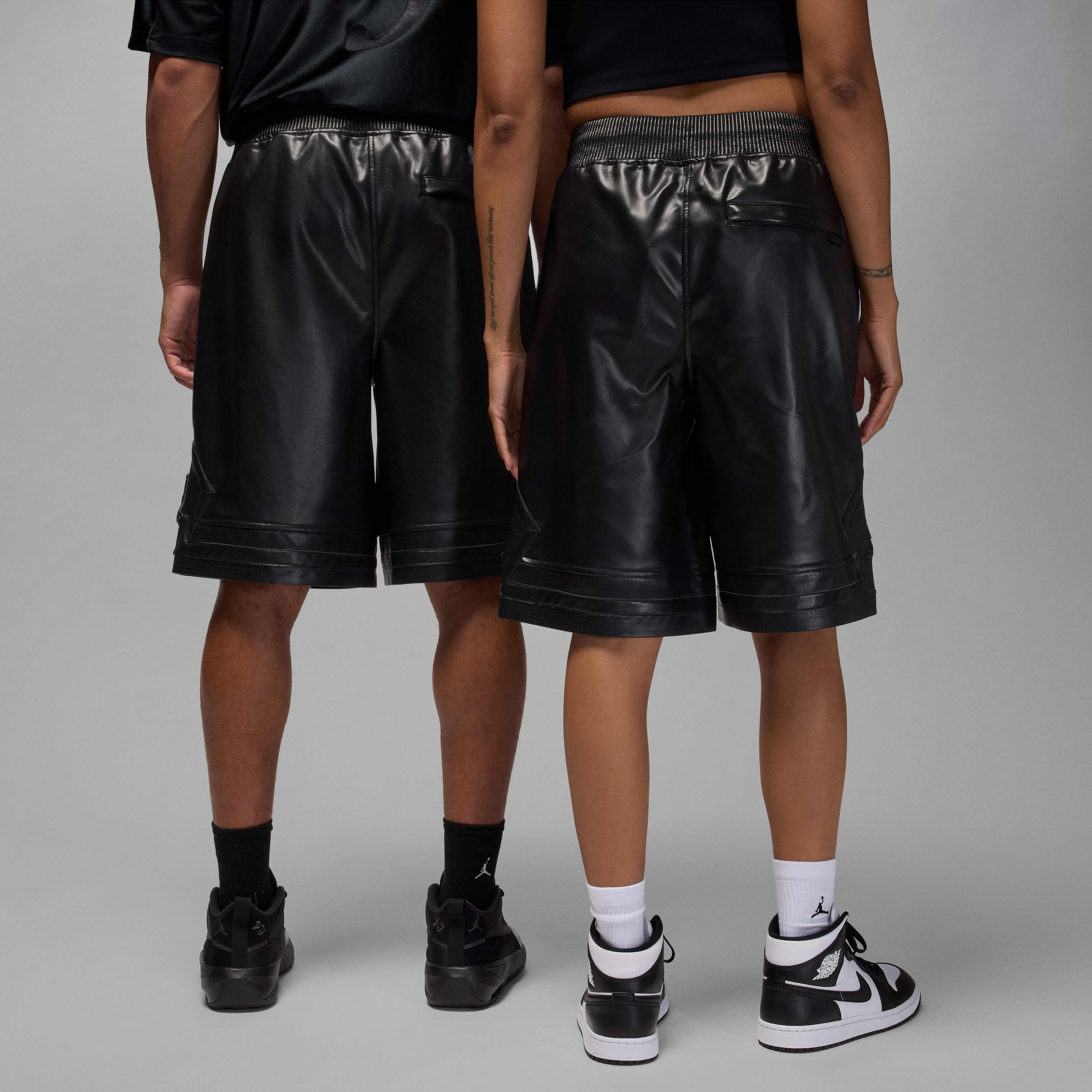 Air Jordan Men's Faux Leather Shorts