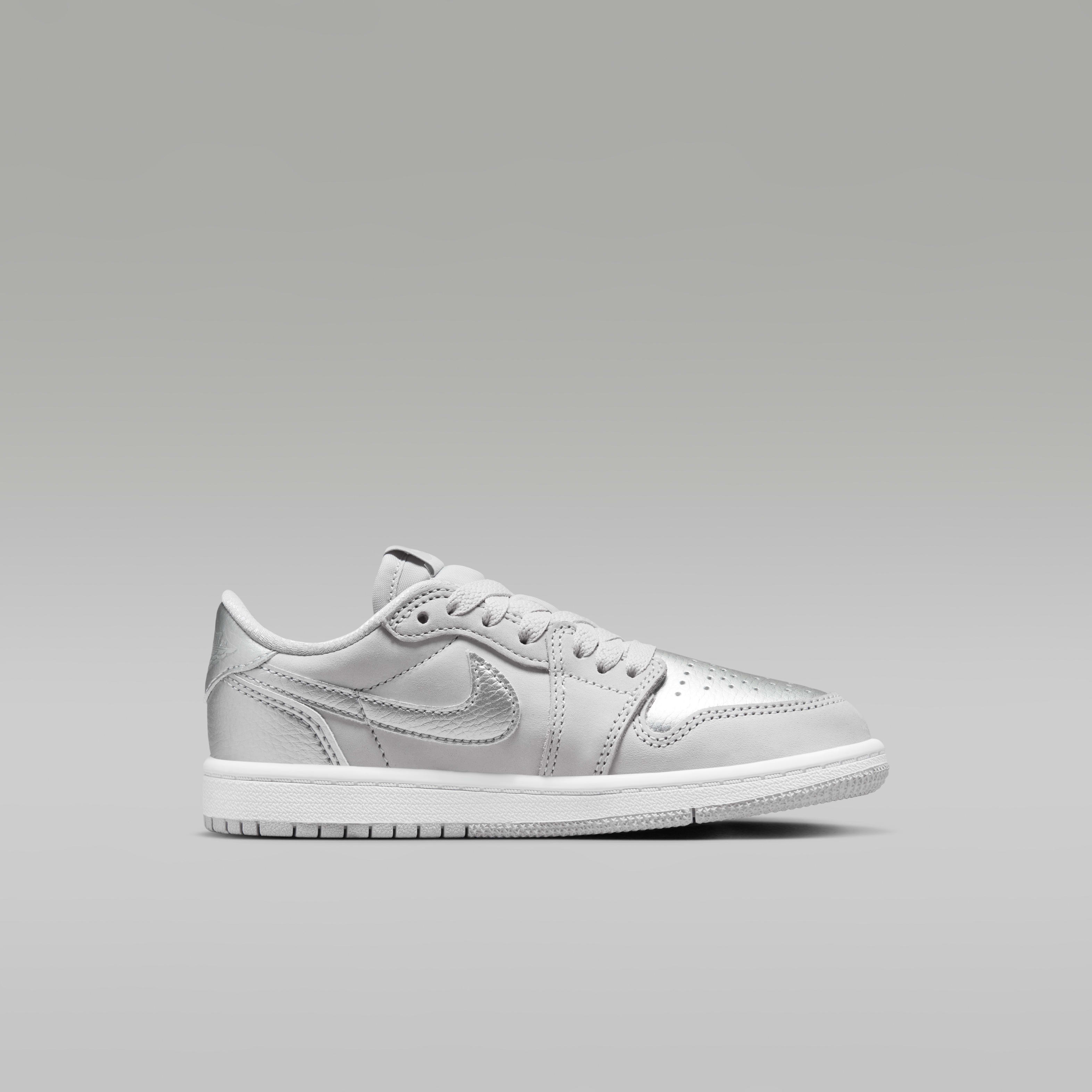 Jordan 1 Retro Low "Silver" Little Kids' Shoes