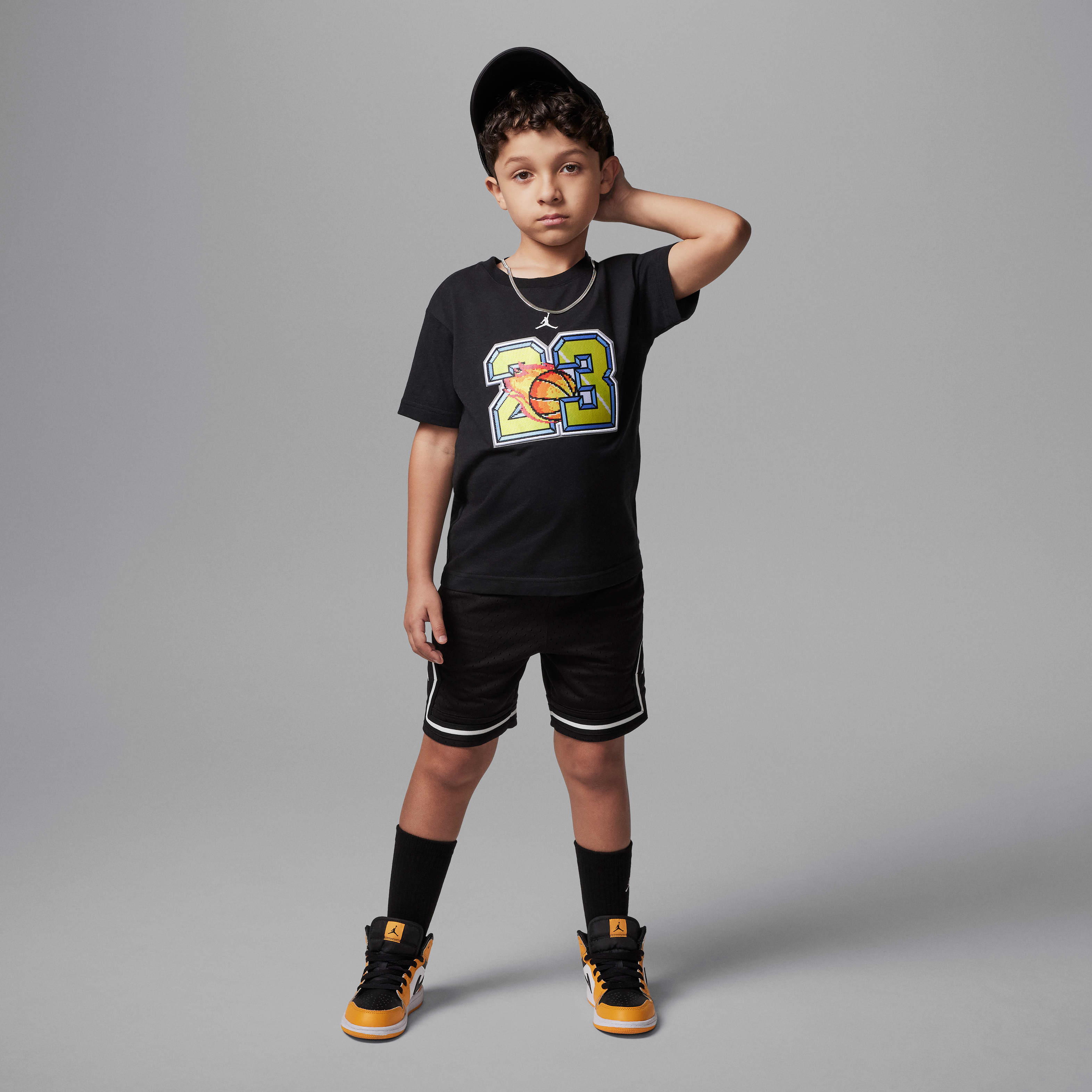 Jordan Customized Air Little Kids' Flame T-Shirt