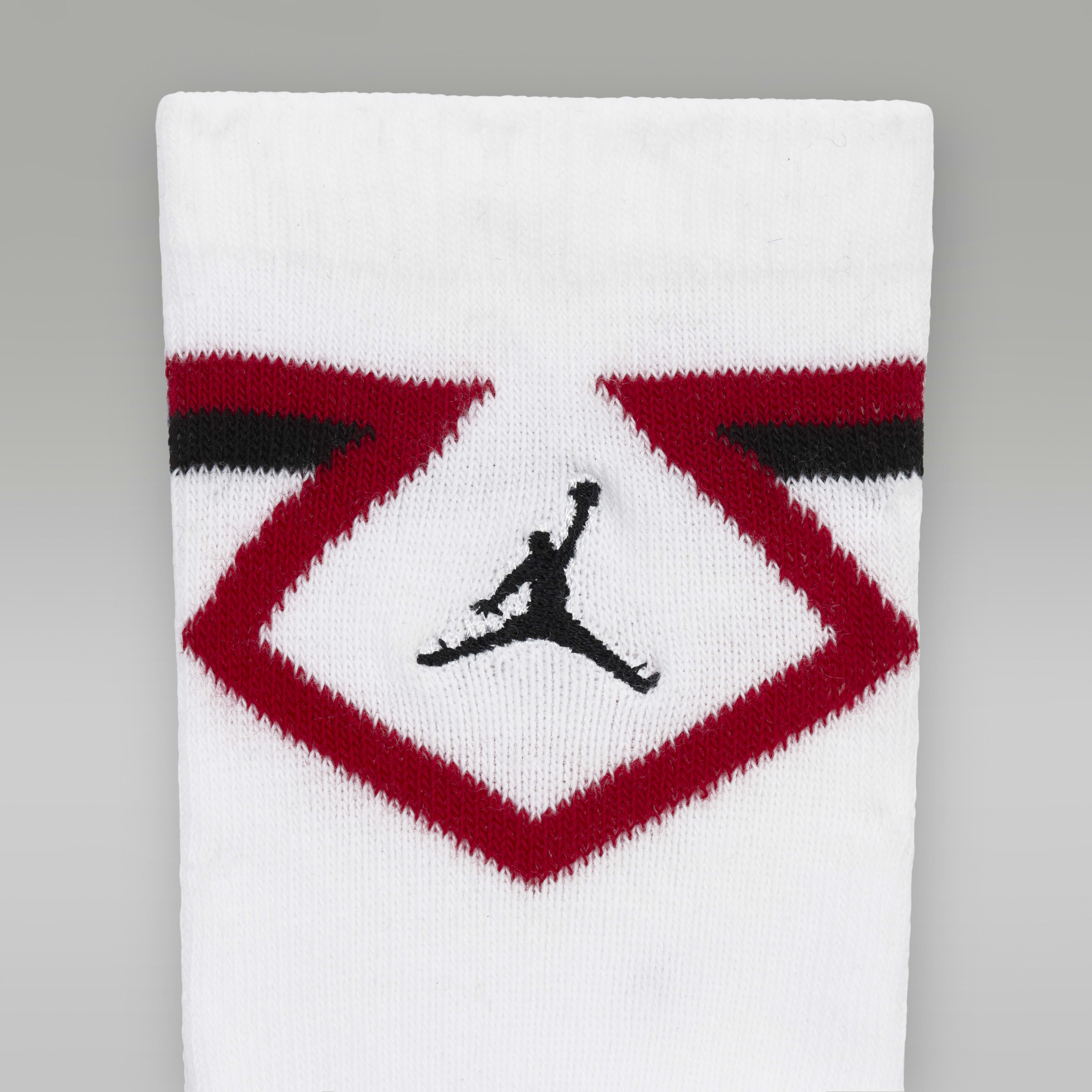 Jordan Big Kids' Diamond High Crew Socks (2 Pairs)