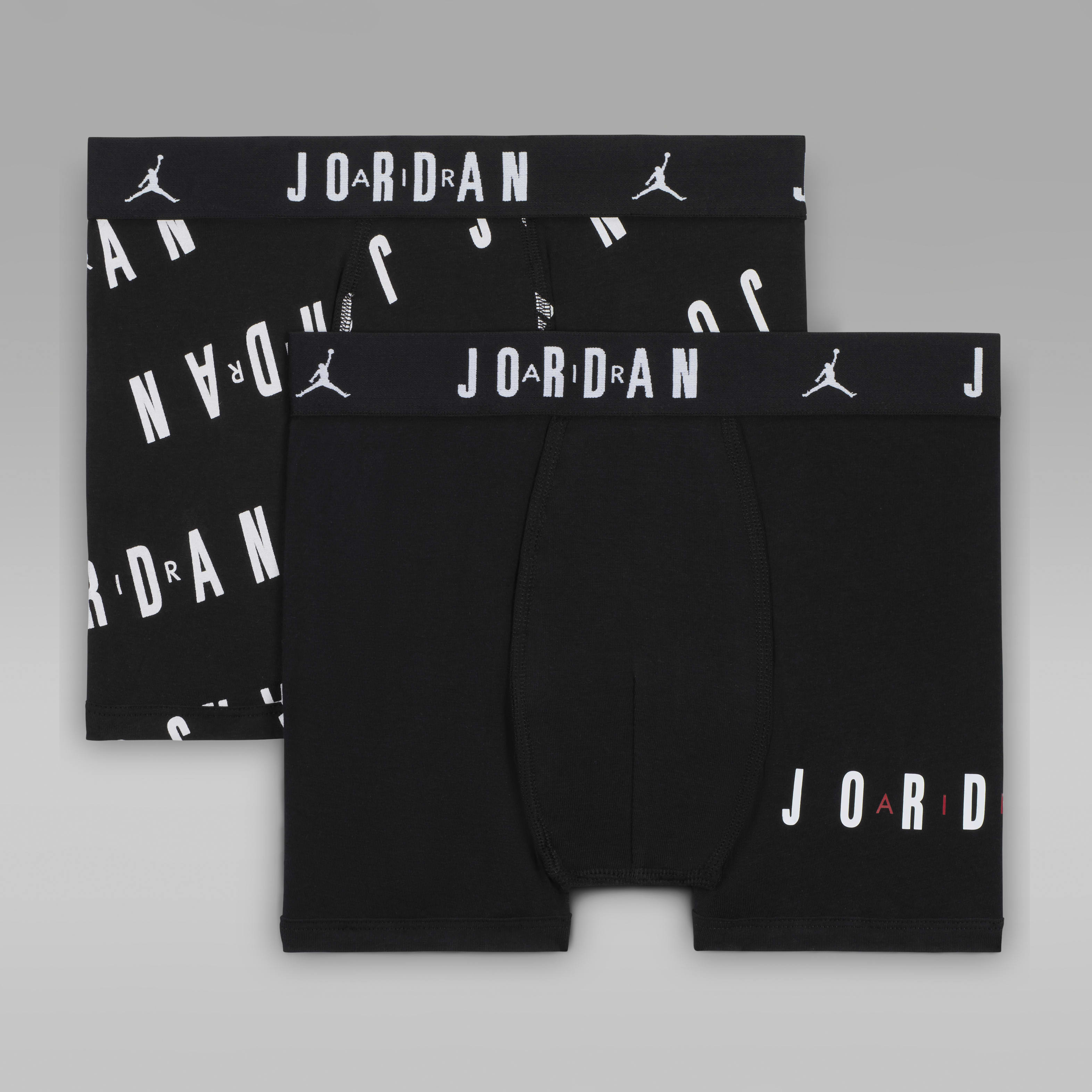 Jordan Dri-FIT Flight Essentials Big Kids' Cotton Boxer Briefs (2-Pack)