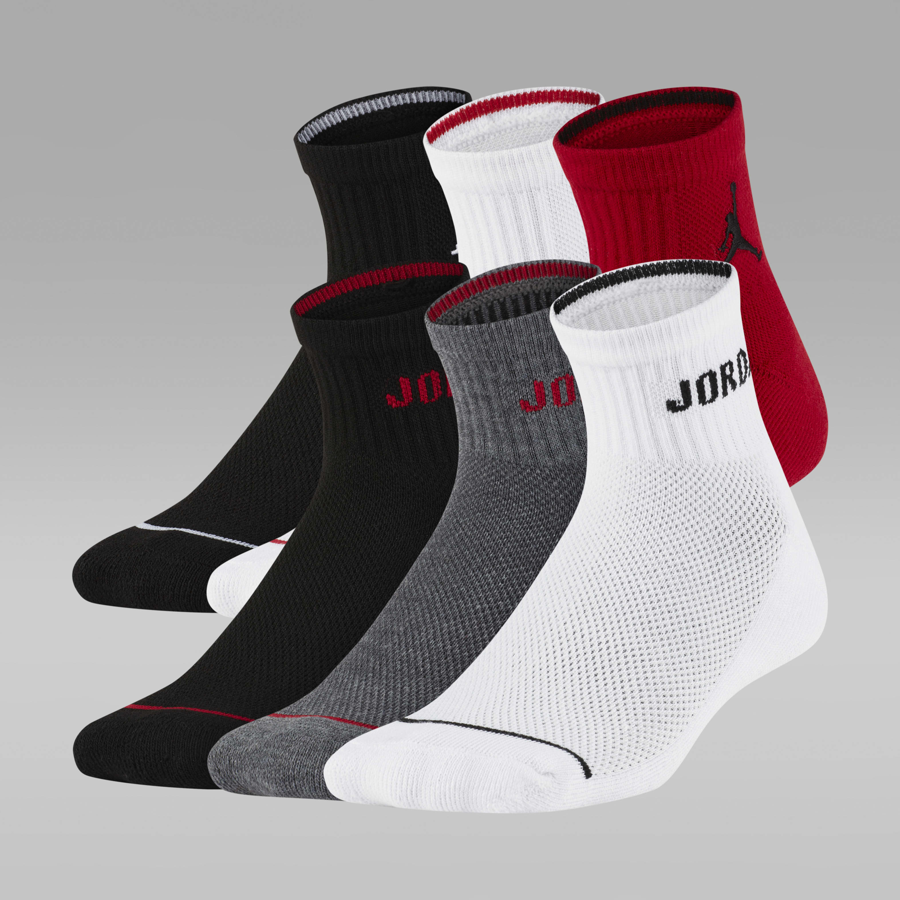 Jordan Legend Big Kids' Ankle Socks (6 Pairs)