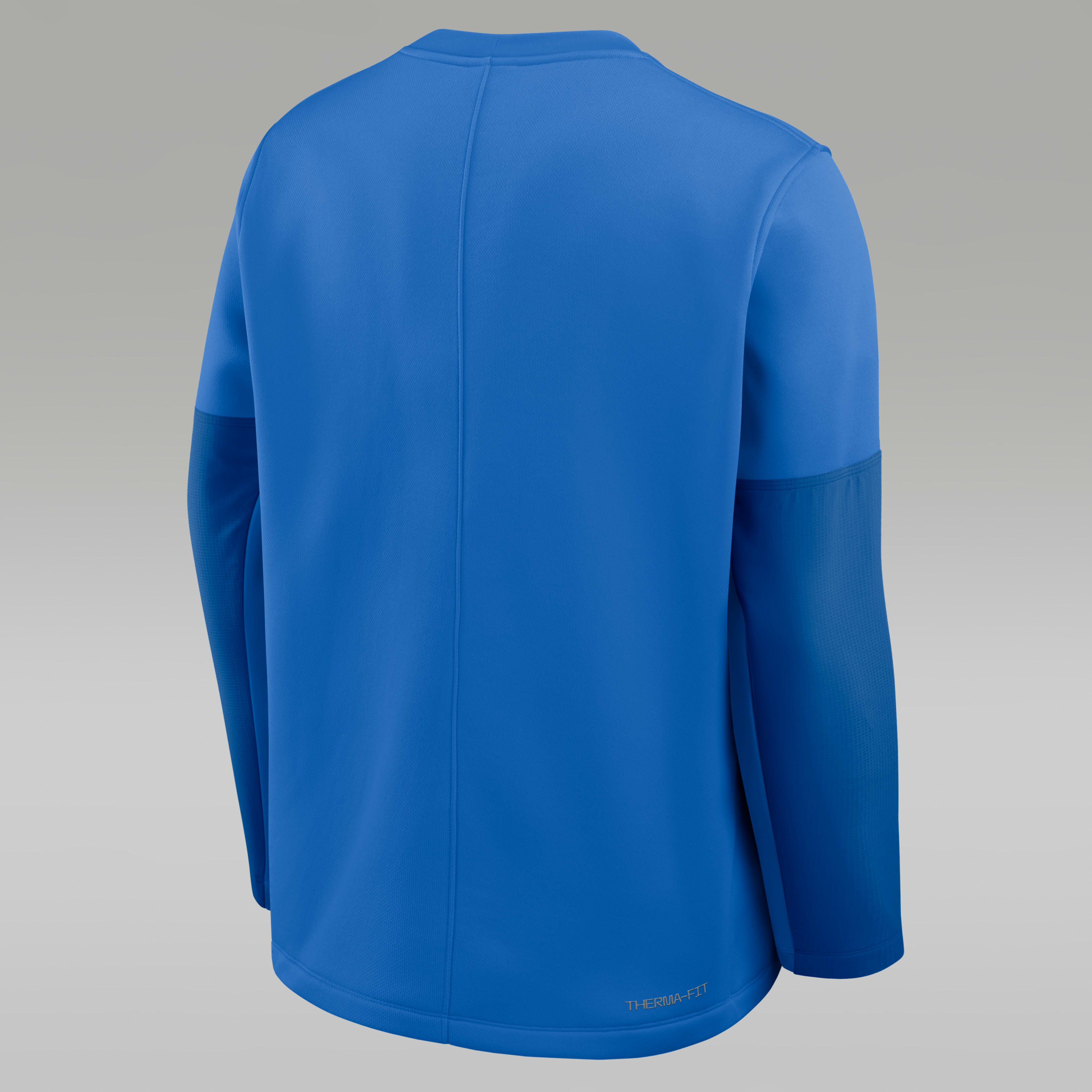 UCLA Sideline Coach Men's Jordan Brand Therma-FIT College Long-Sleeve T-Shirt
