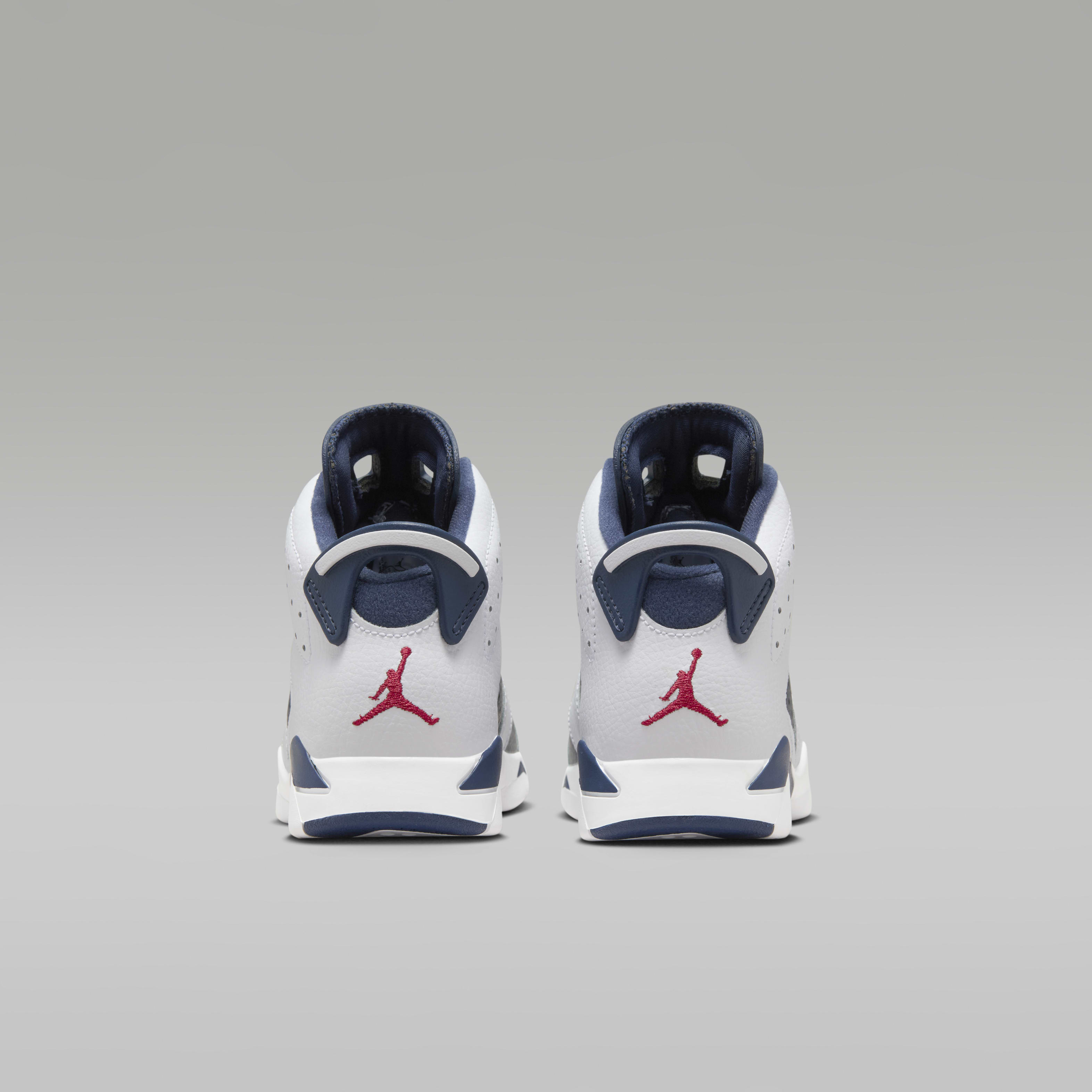 Jordan 6 Retro "White and Midnight Navy" Little Kids' Shoes