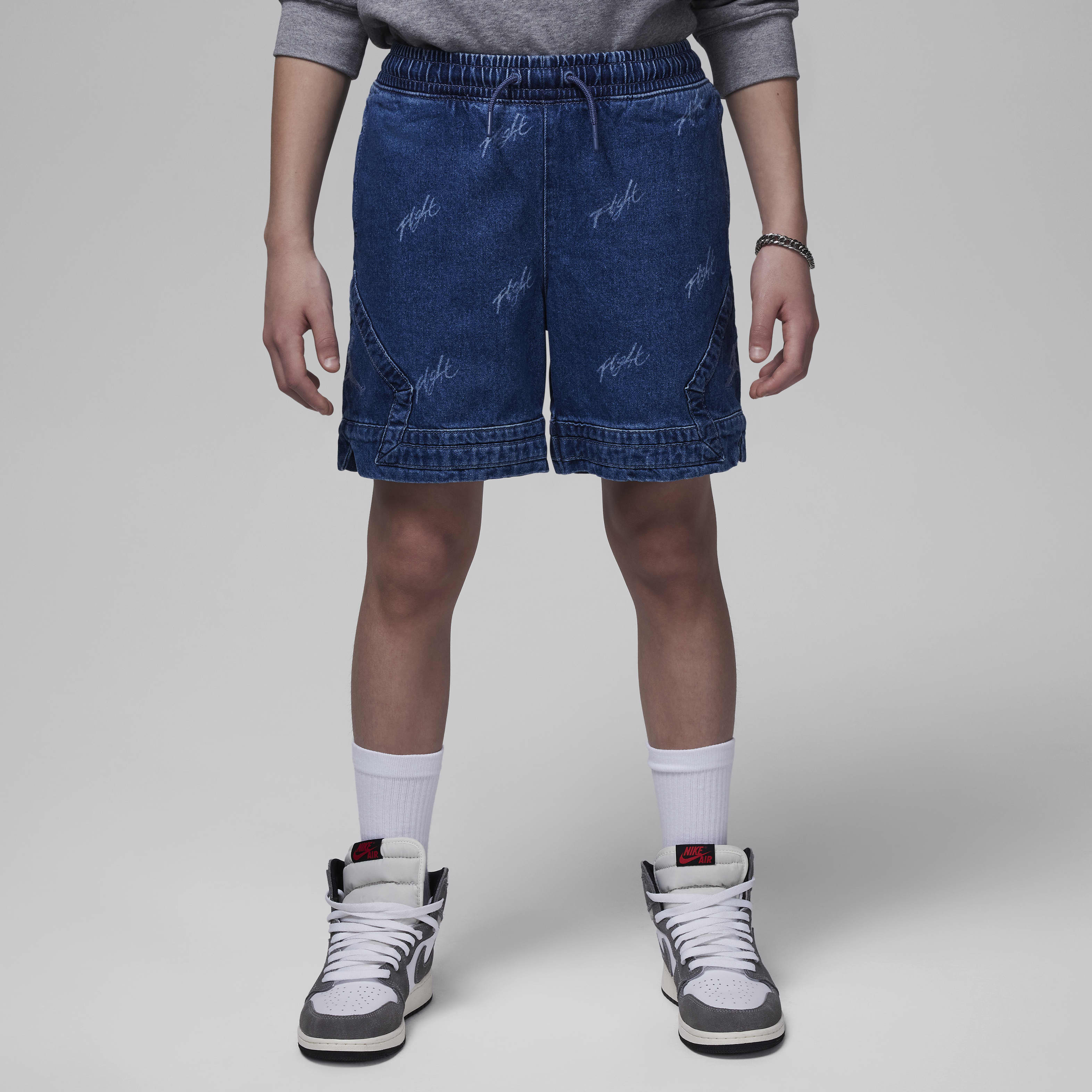 Jordan MJ Flight Heritage Big Kids' Denim Shorts