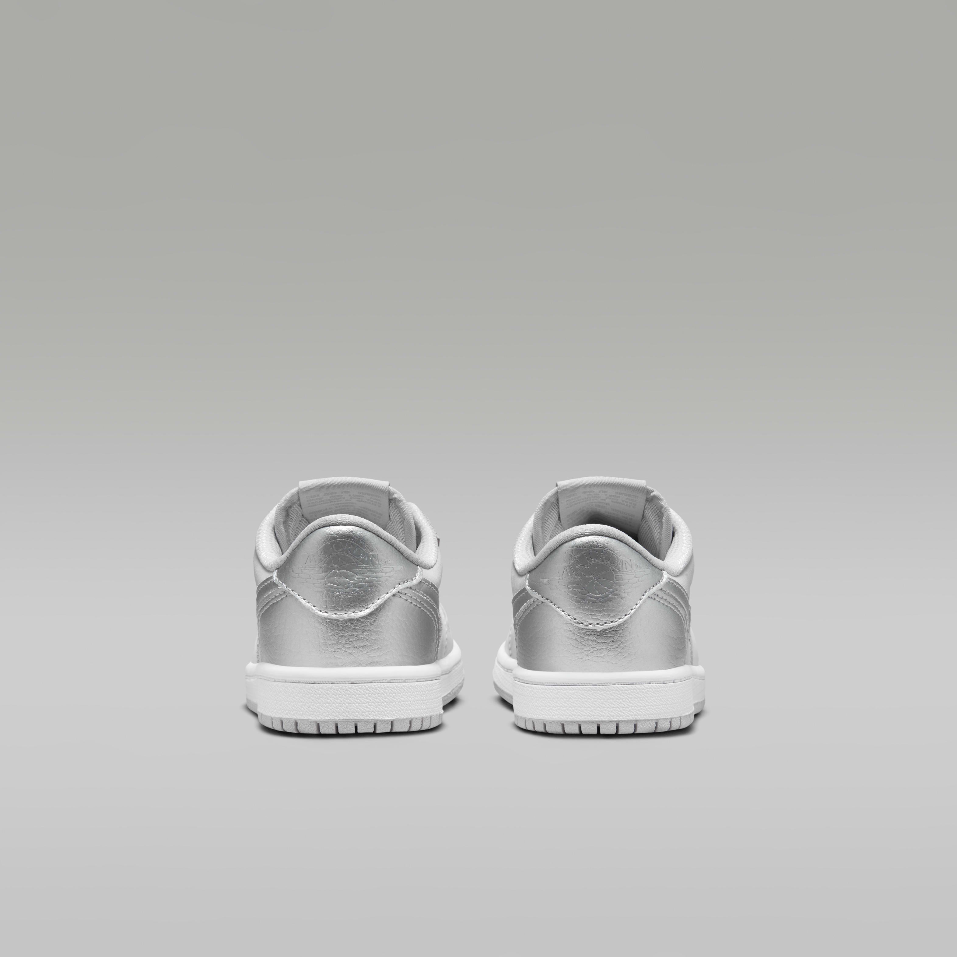 Jordan 1 Retro Low "Silver" Little Kids' Shoes