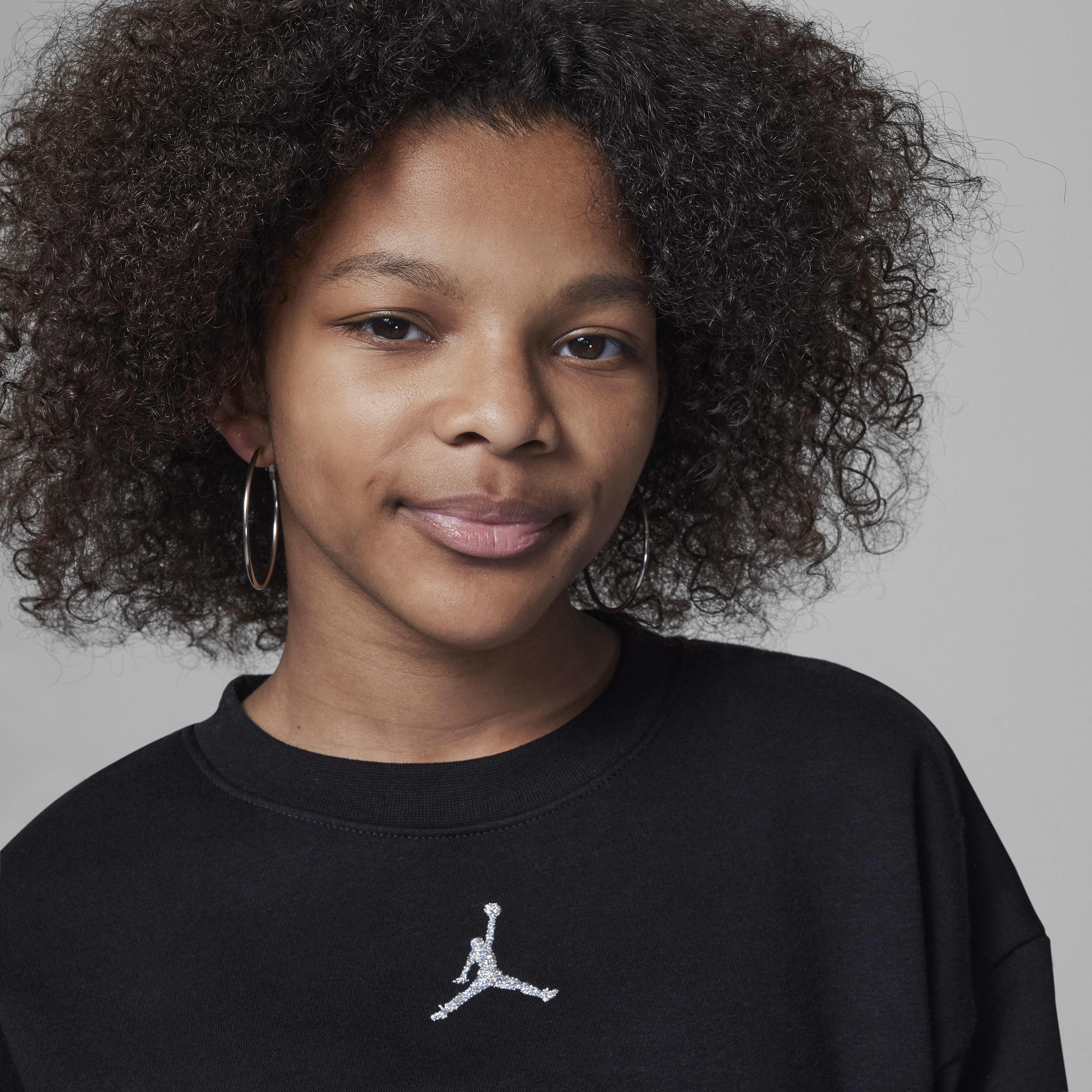 Jordan Icon Play Big Kids' Oversized Crew