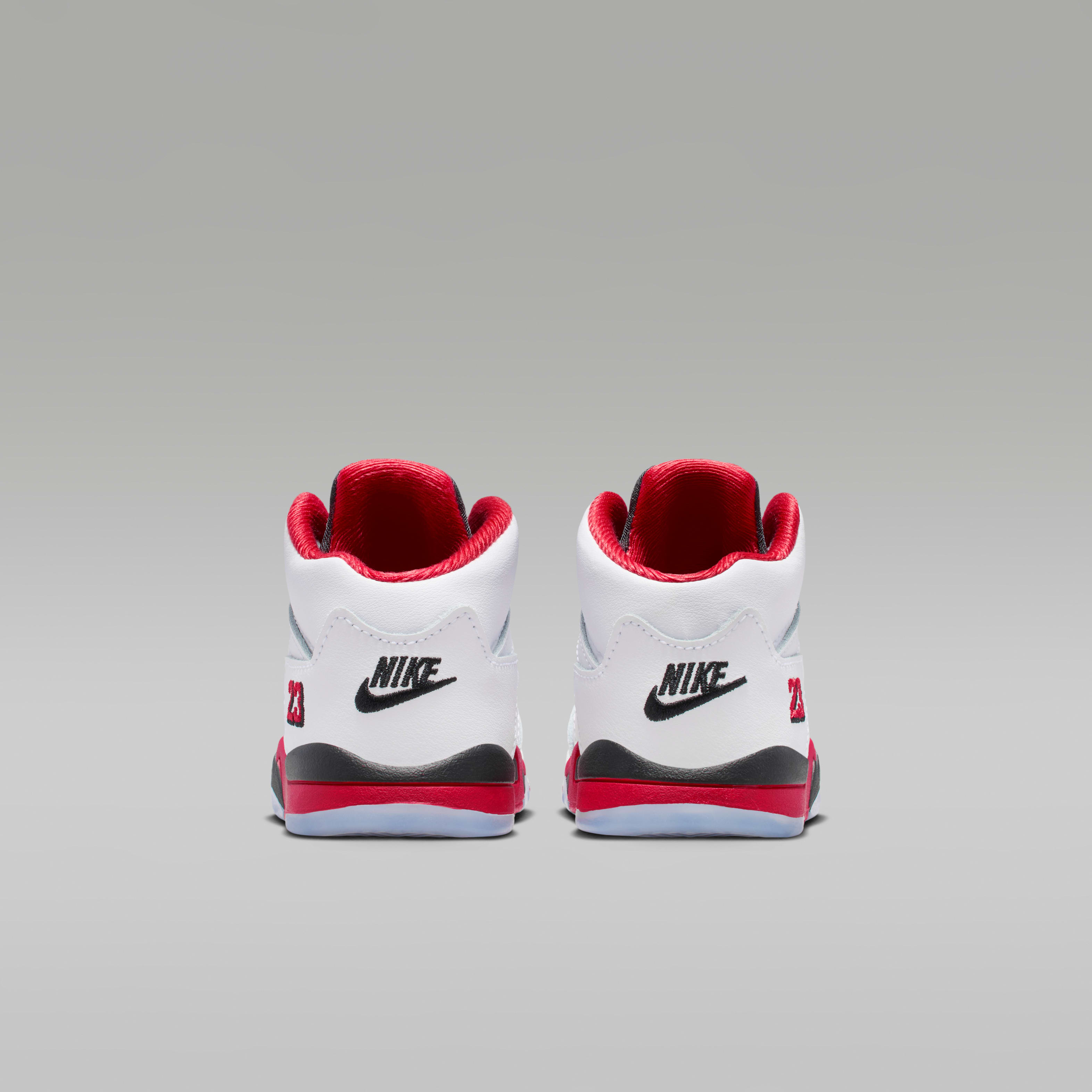 Jordan 5 Retro "Fire Red Black Tongue" Baby/Toddler Shoes