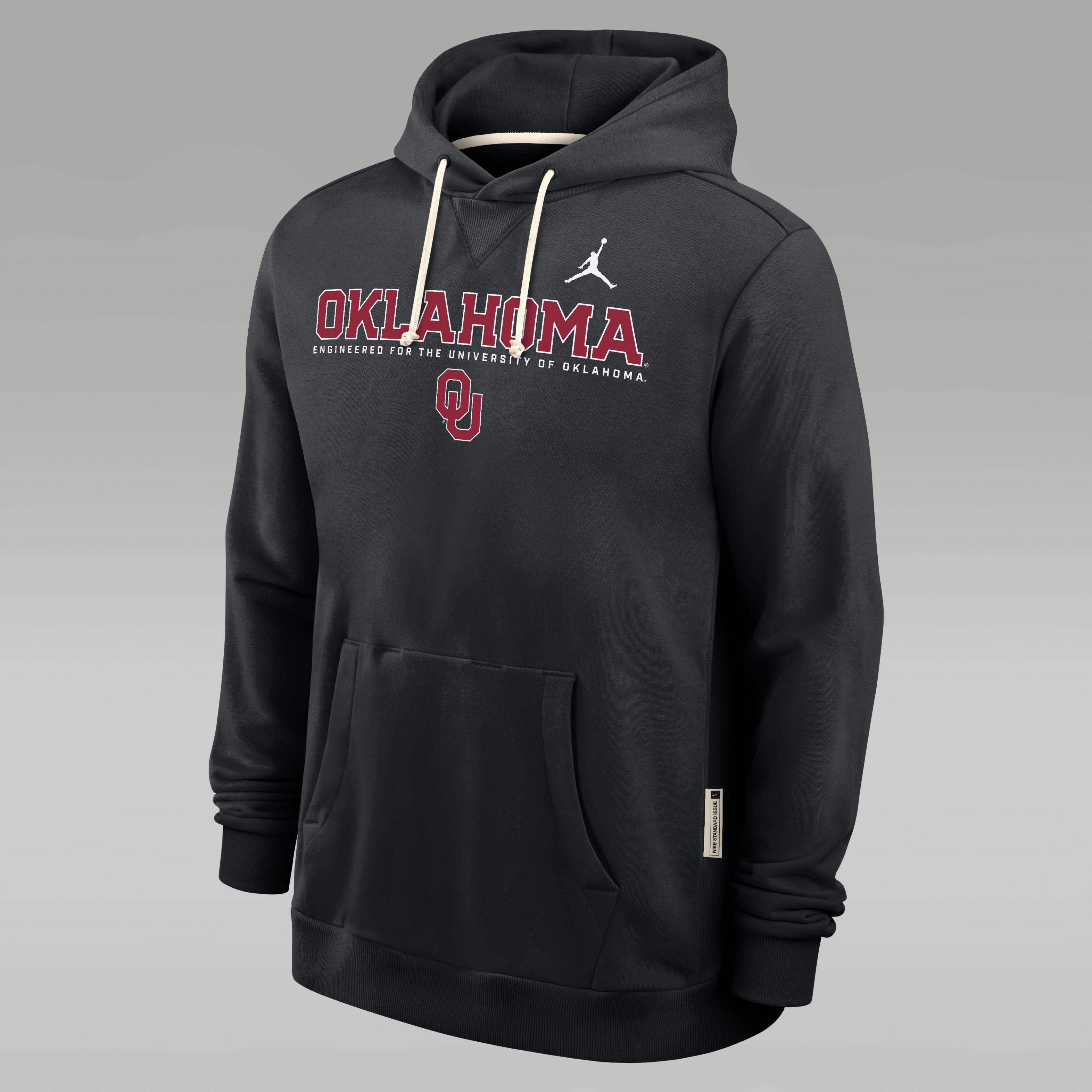 Oklahoma Sideline Men's Jordan Brand Dri-FIT College Pullover Hoodie