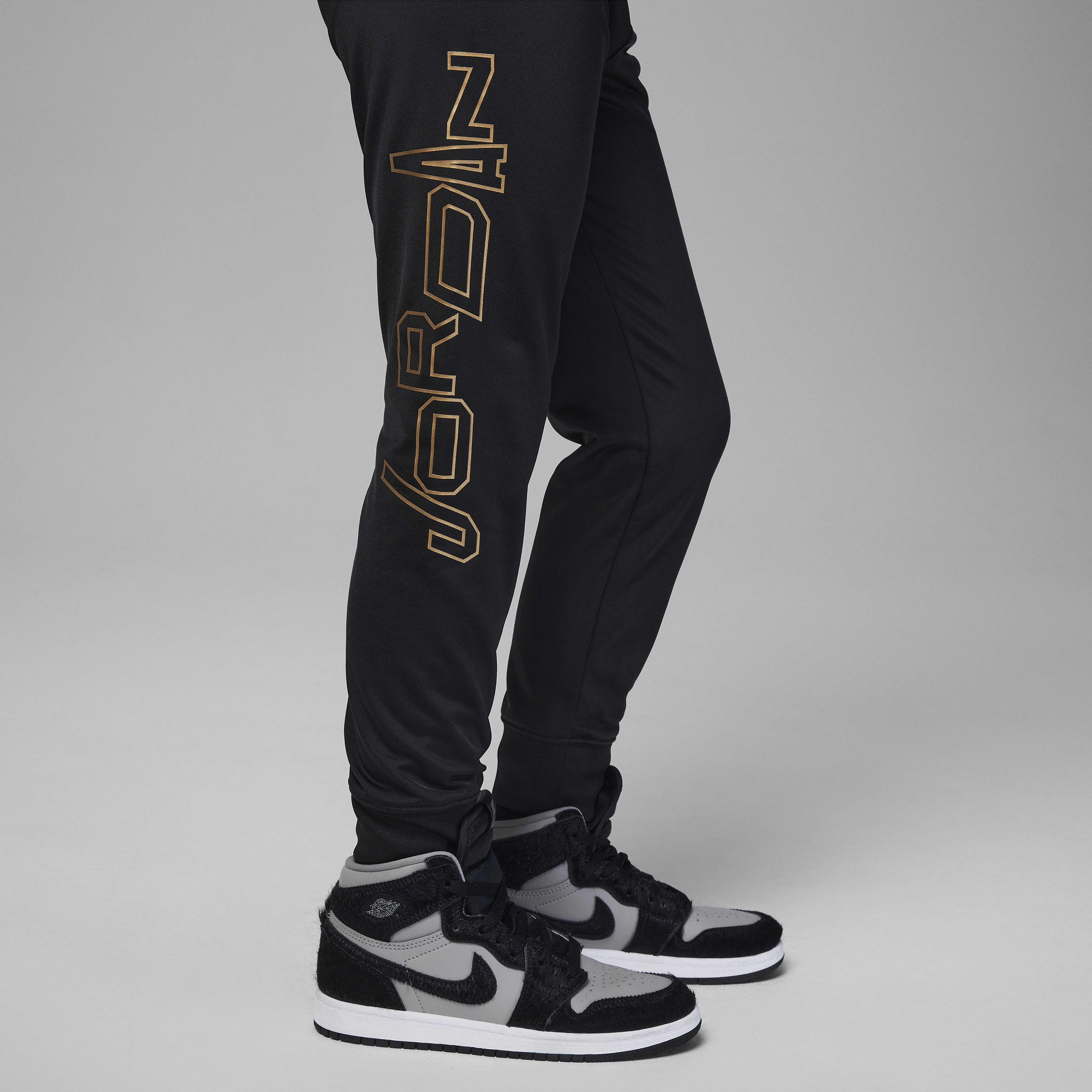 Jordan Take Flight Black and Gold Tricot Set Baby Tracksuit