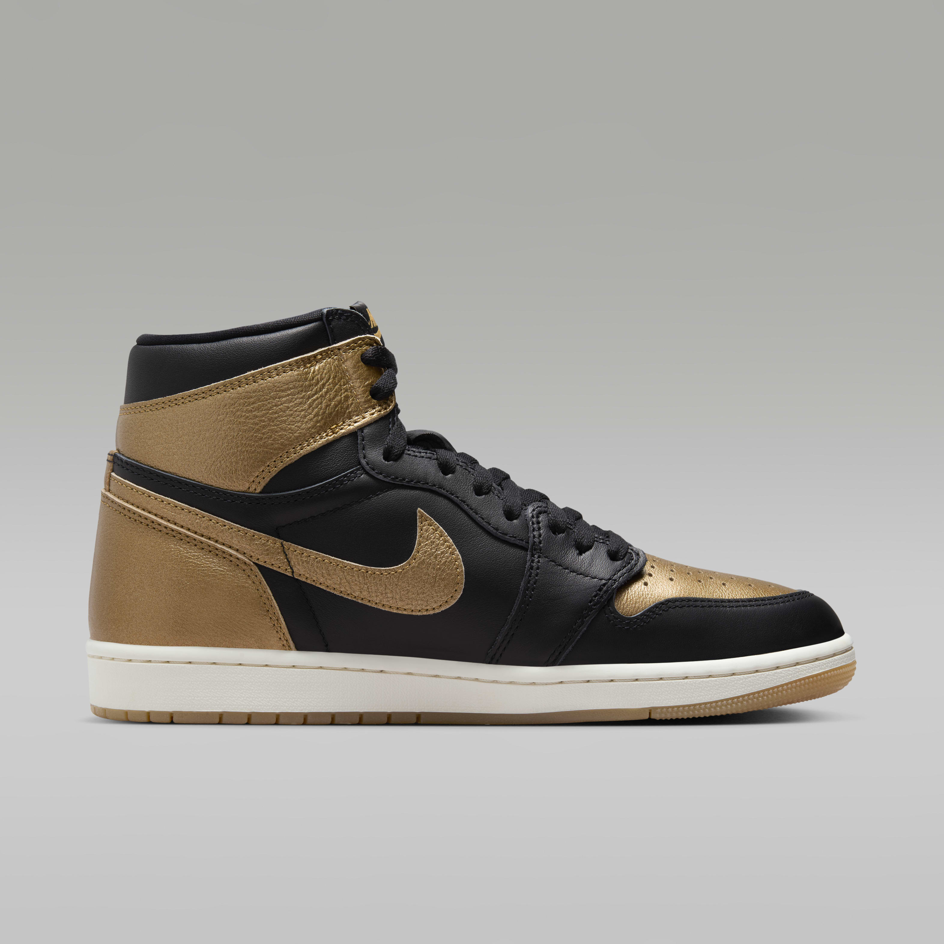 Air Jordan 1 Retro High OG "Black and Gold" Men's Shoes