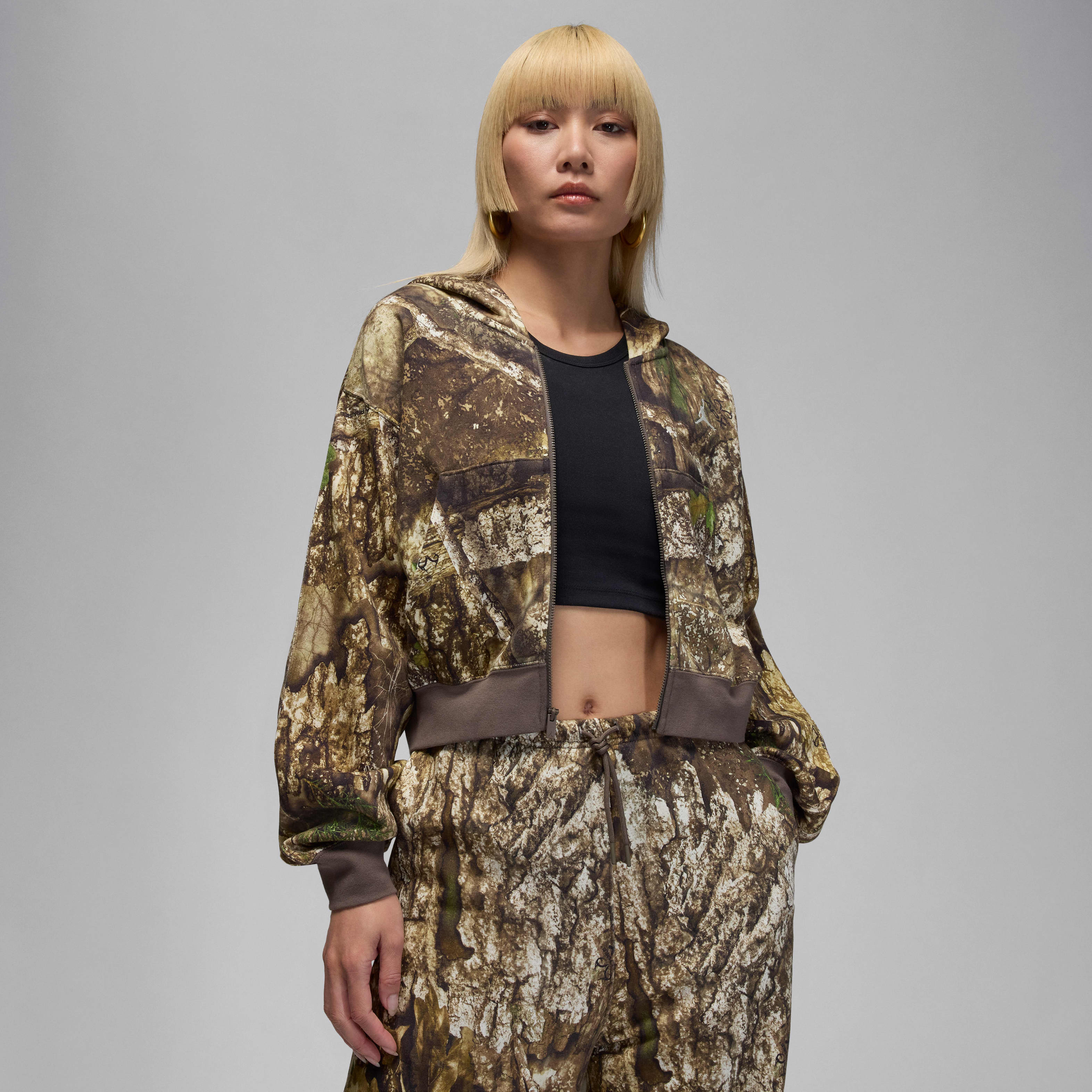 Jordan Brooklyn Fleece Women's Realtree Mod Crop Full-Zip Hoodie