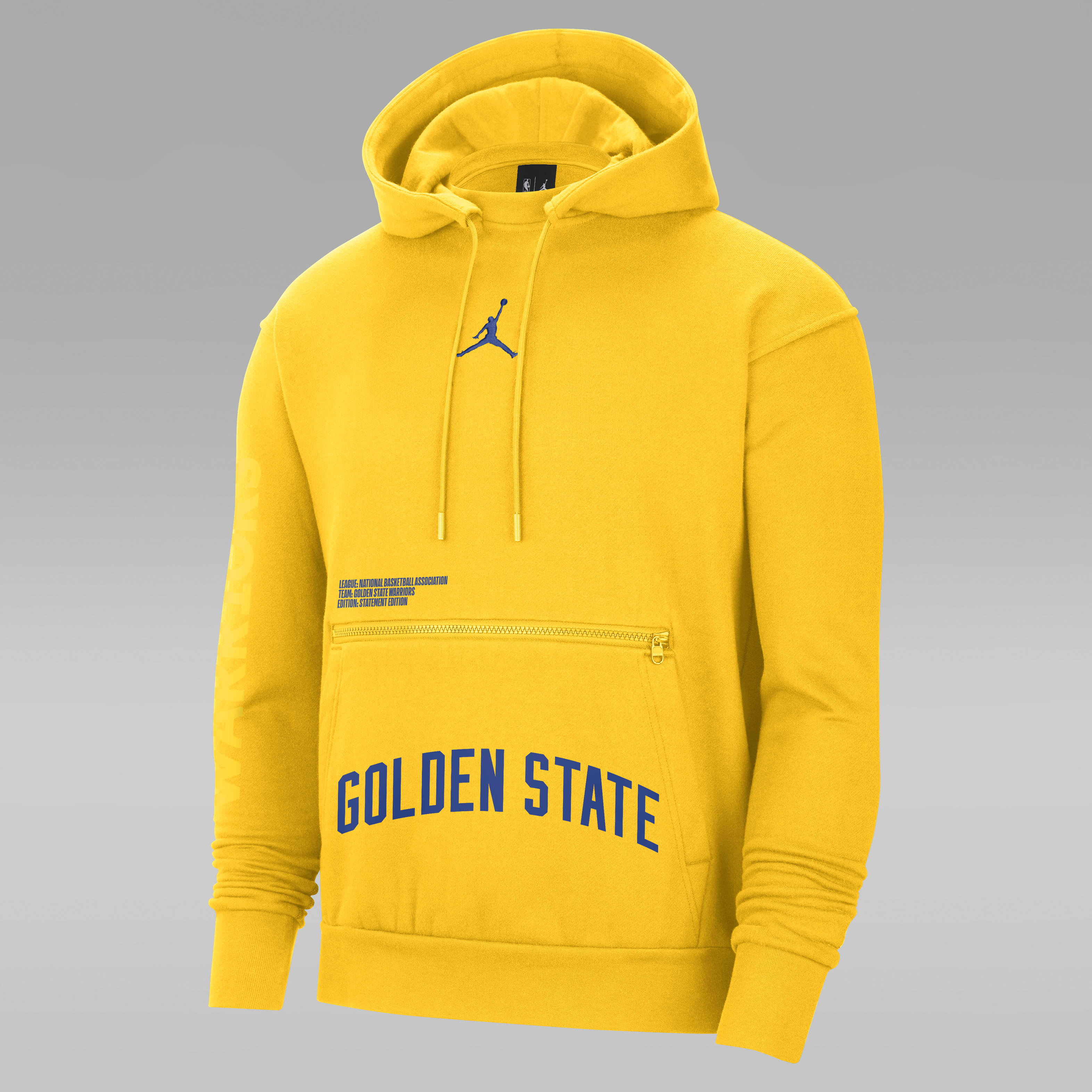 Golden State Warriors Courtside Statement Edition Men's Jordan NBA Fleece Pullover Hoodie