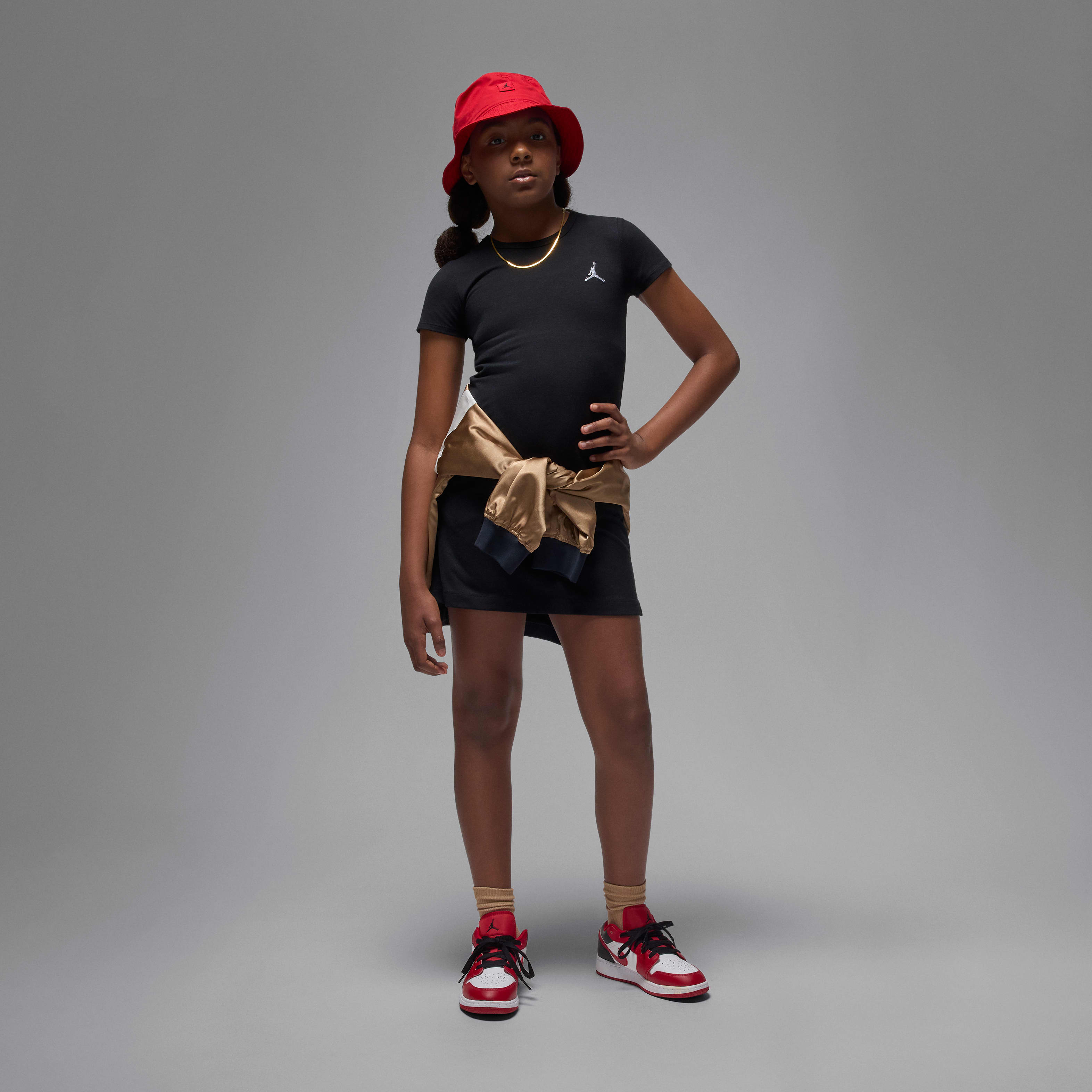 t shirt dress and jordans How to Style Dress with The Jordans