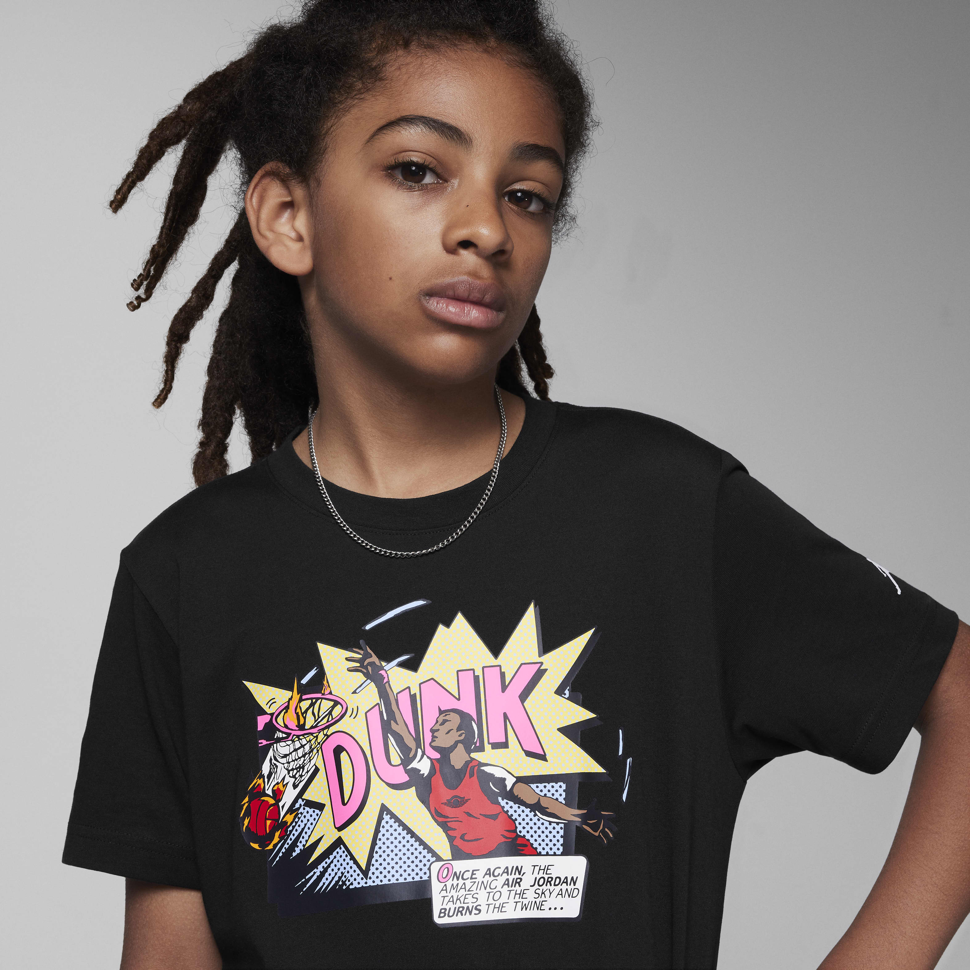 Air Jordan Big Kids' Dunk Comics T-Shirt