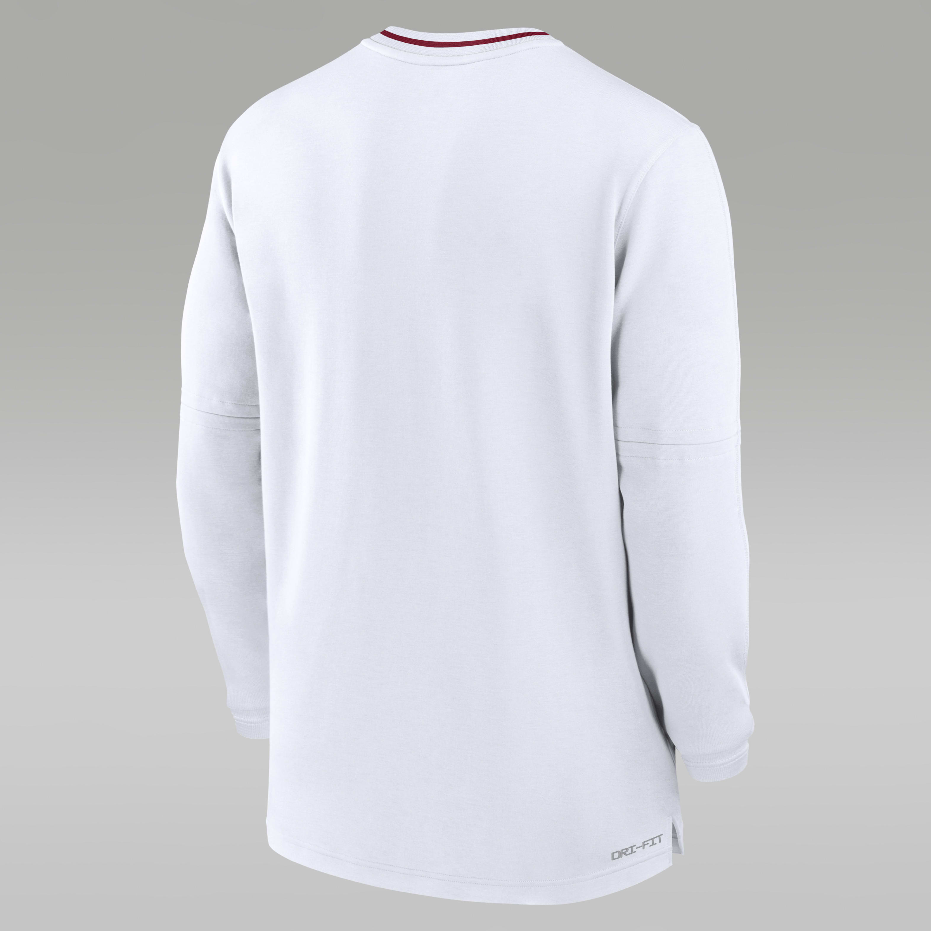 Oklahoma Sooners Sideline Coach Men's Jordan Dri-FIT College 1/2-Zip Long-Sleeve Top