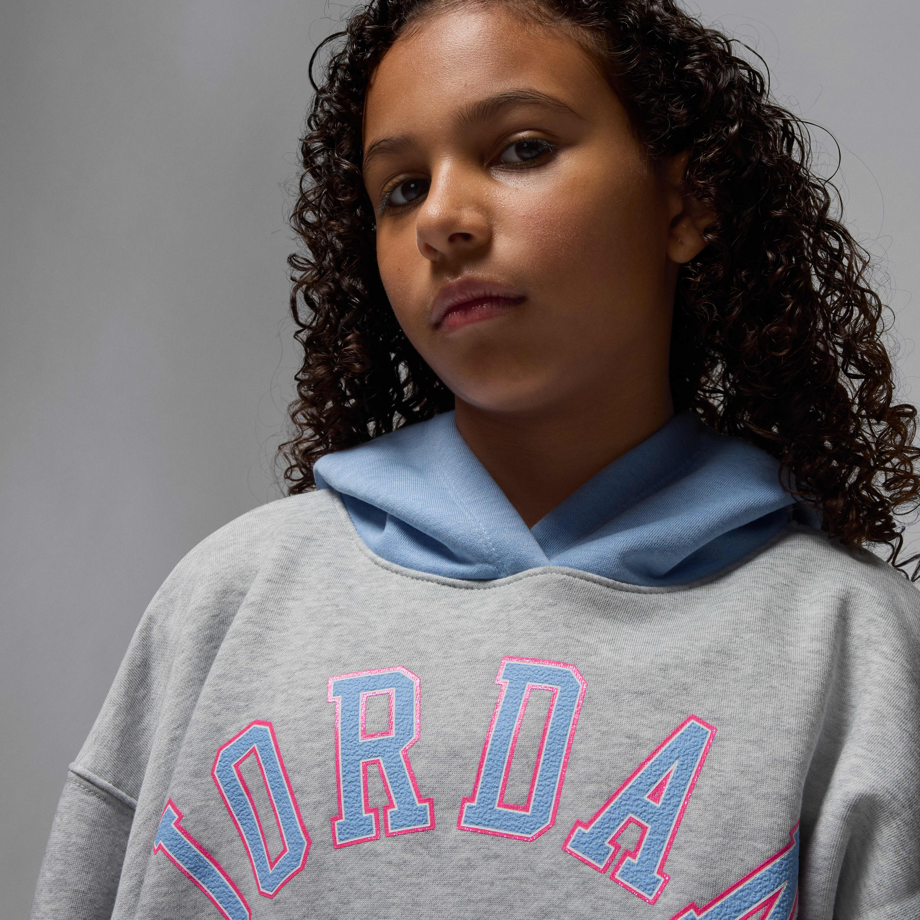 Jordan Blue Jeans and Bling Big Kids' Pullover Hoodie