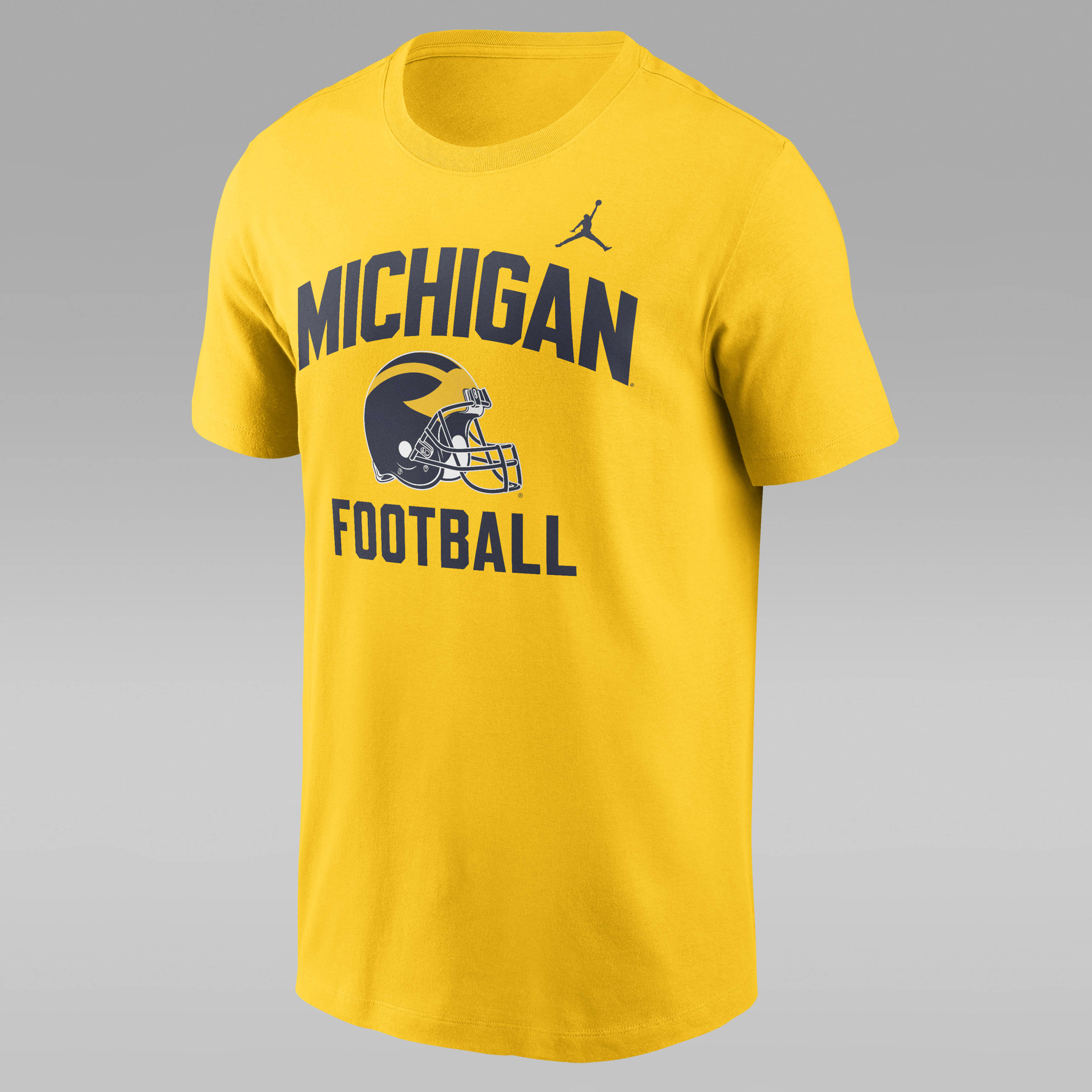 Michigan Wolverines Campus Football Helmet Men's Nike College T-Shirt