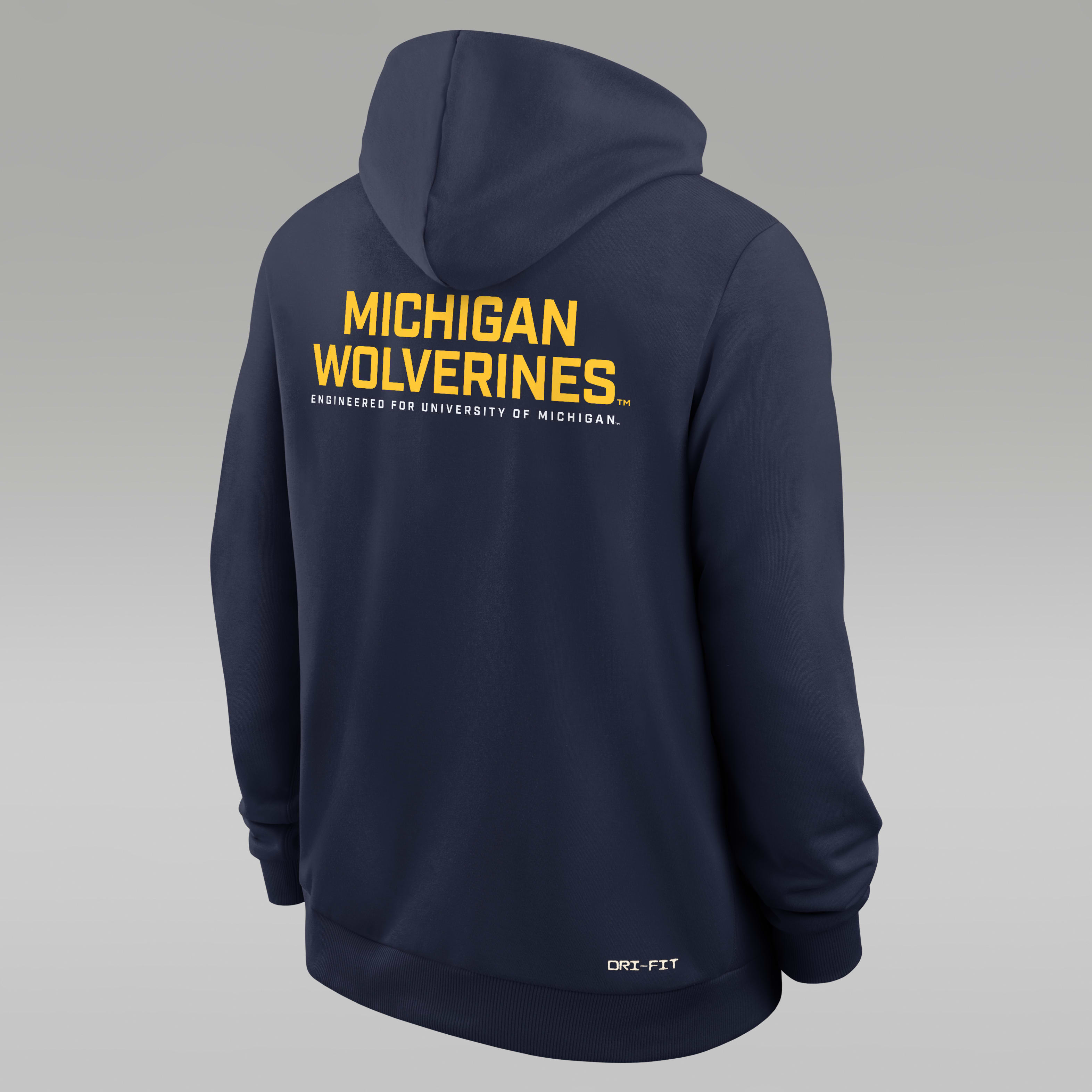 Michigan Sideline Men's Jordan Brand Dri-FIT College Full-Zip Hoodie