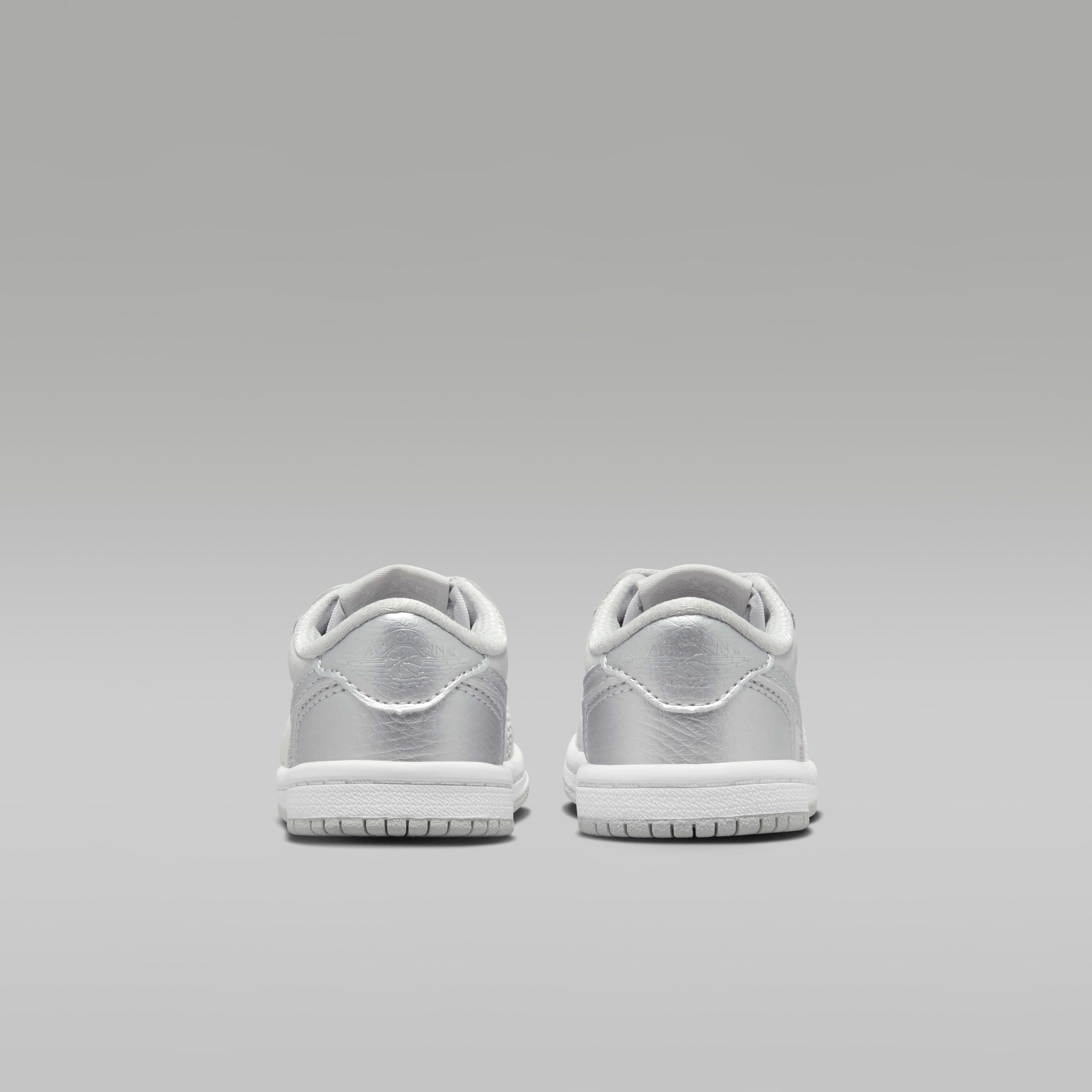 Jordan 1 Retro Low "Silver" Baby/Toddler Shoes