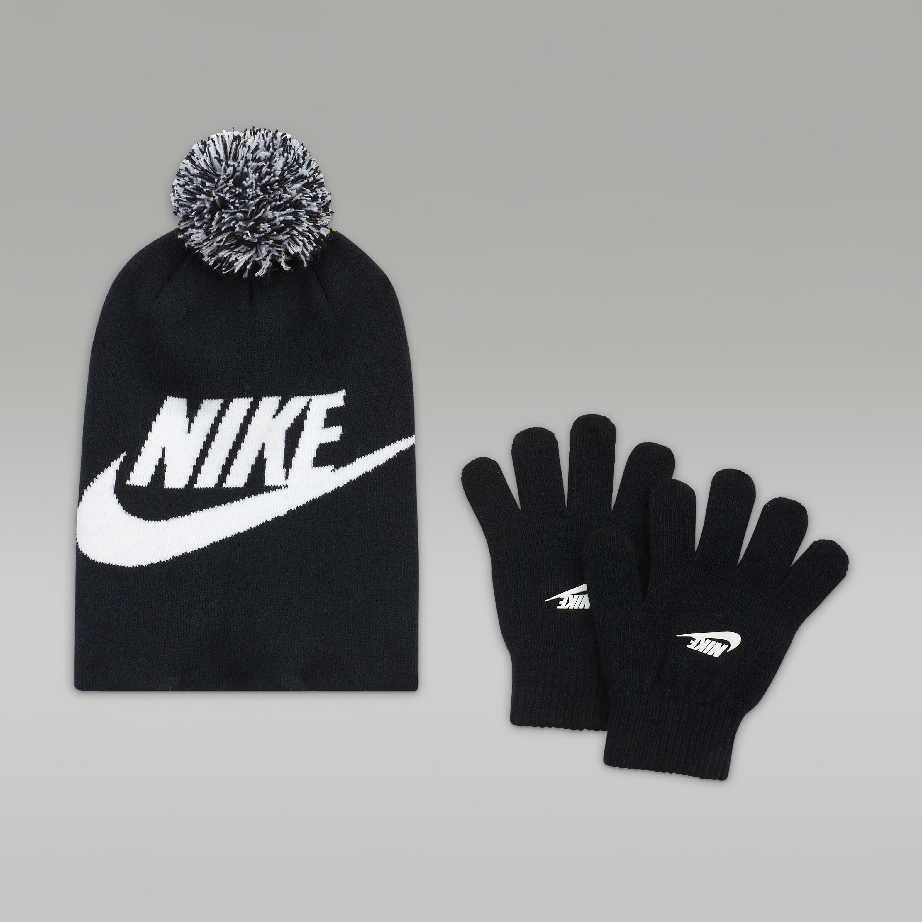 Nike Big Kids' Beanie and Gloves Box Set