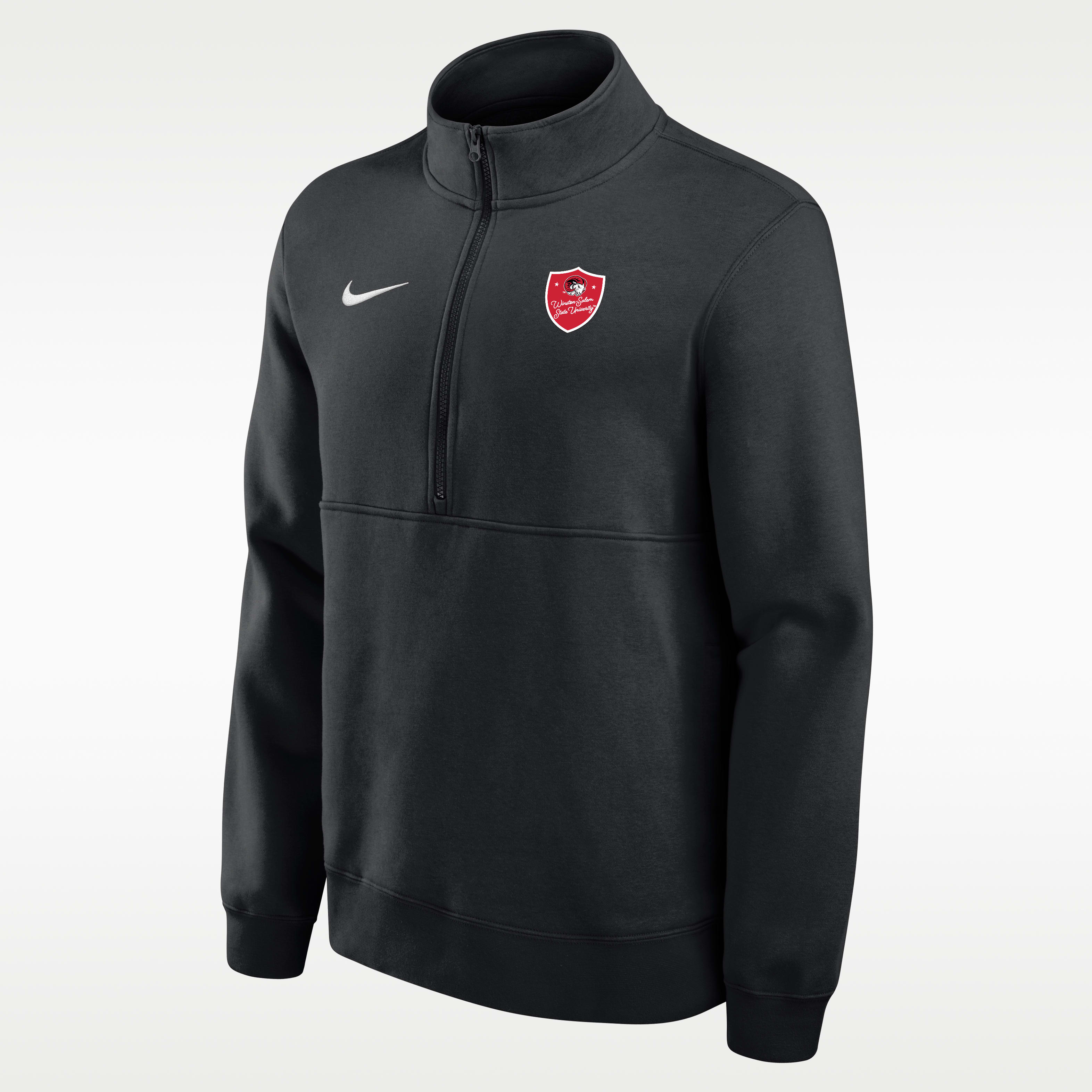 Nike College (Winston-Salem State University Men's Club Fleece 1/4-Zip Top