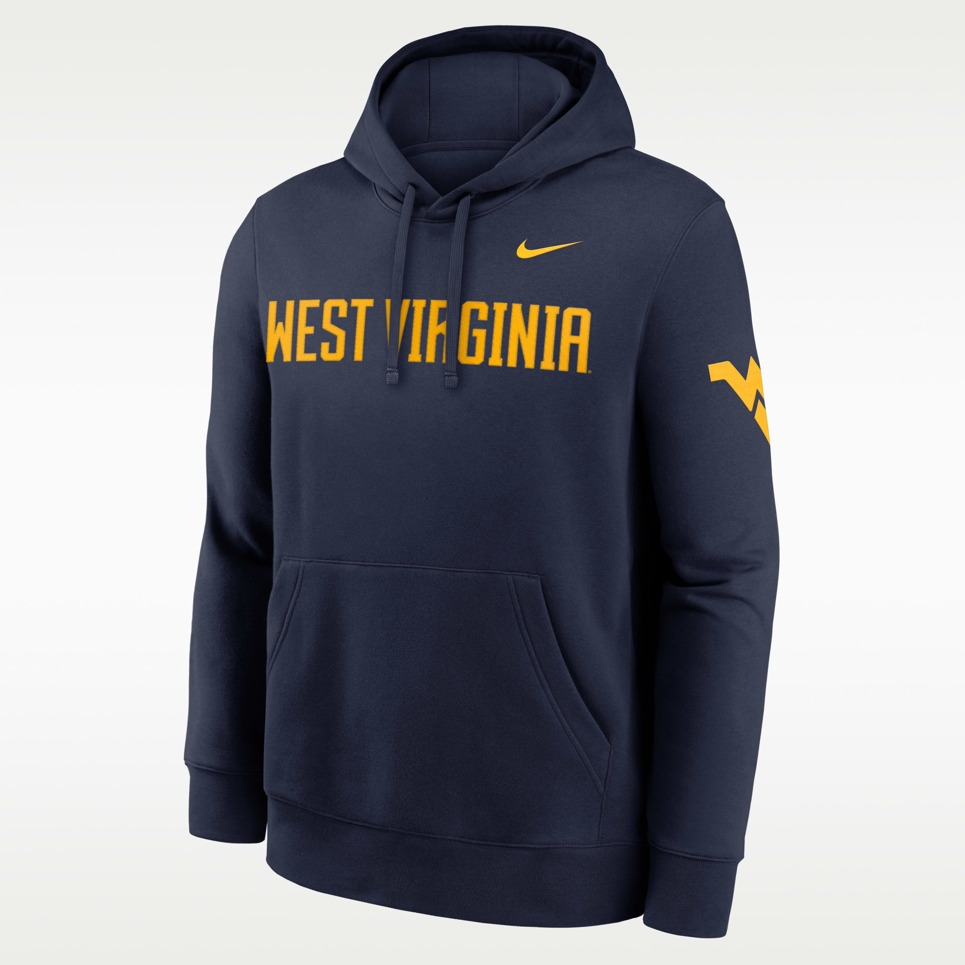 West Virginia Sideline Club Men's Nike College Pullover Hoodie