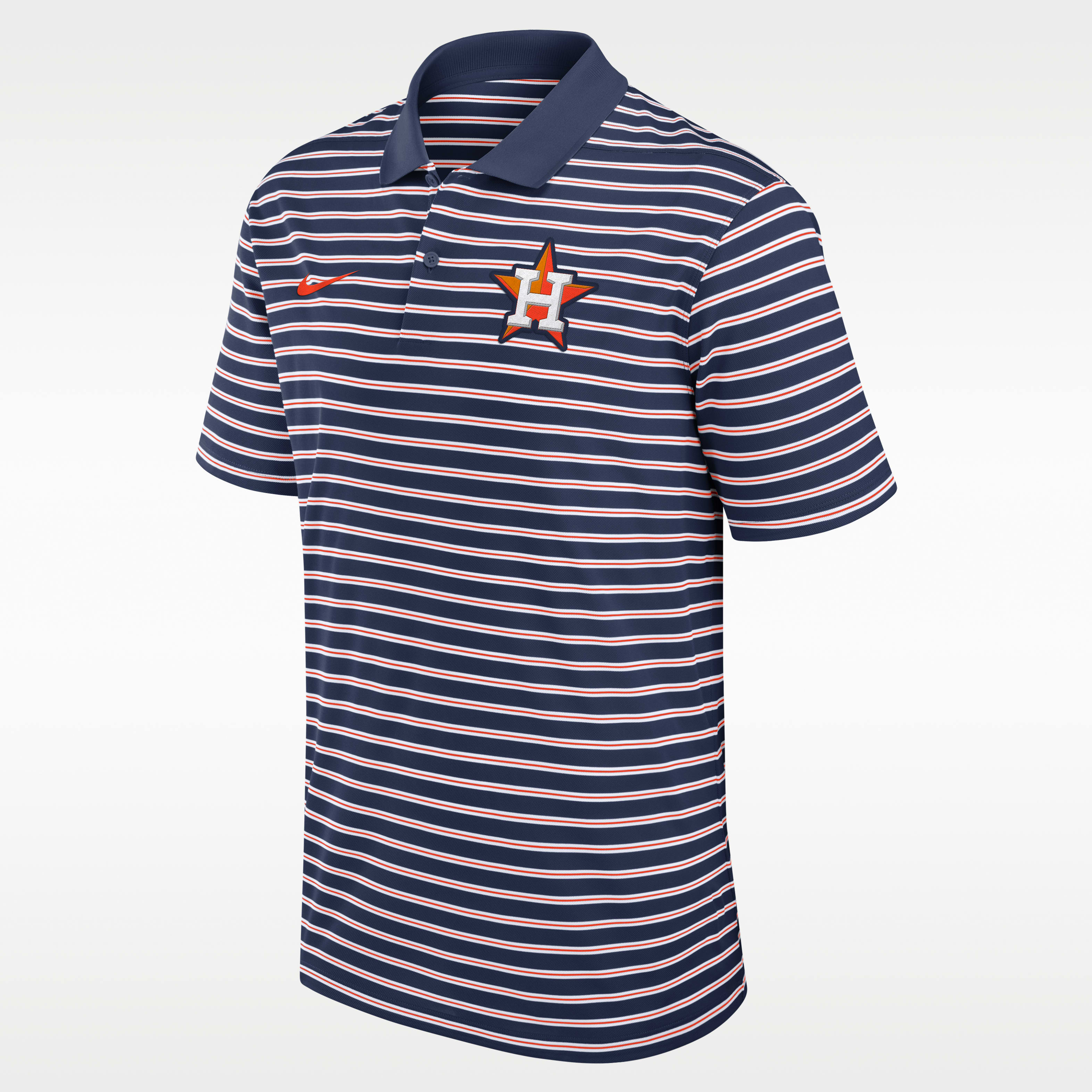 Houston Astros Striped Victory Men's Nike Dri-FIT MLB Polo