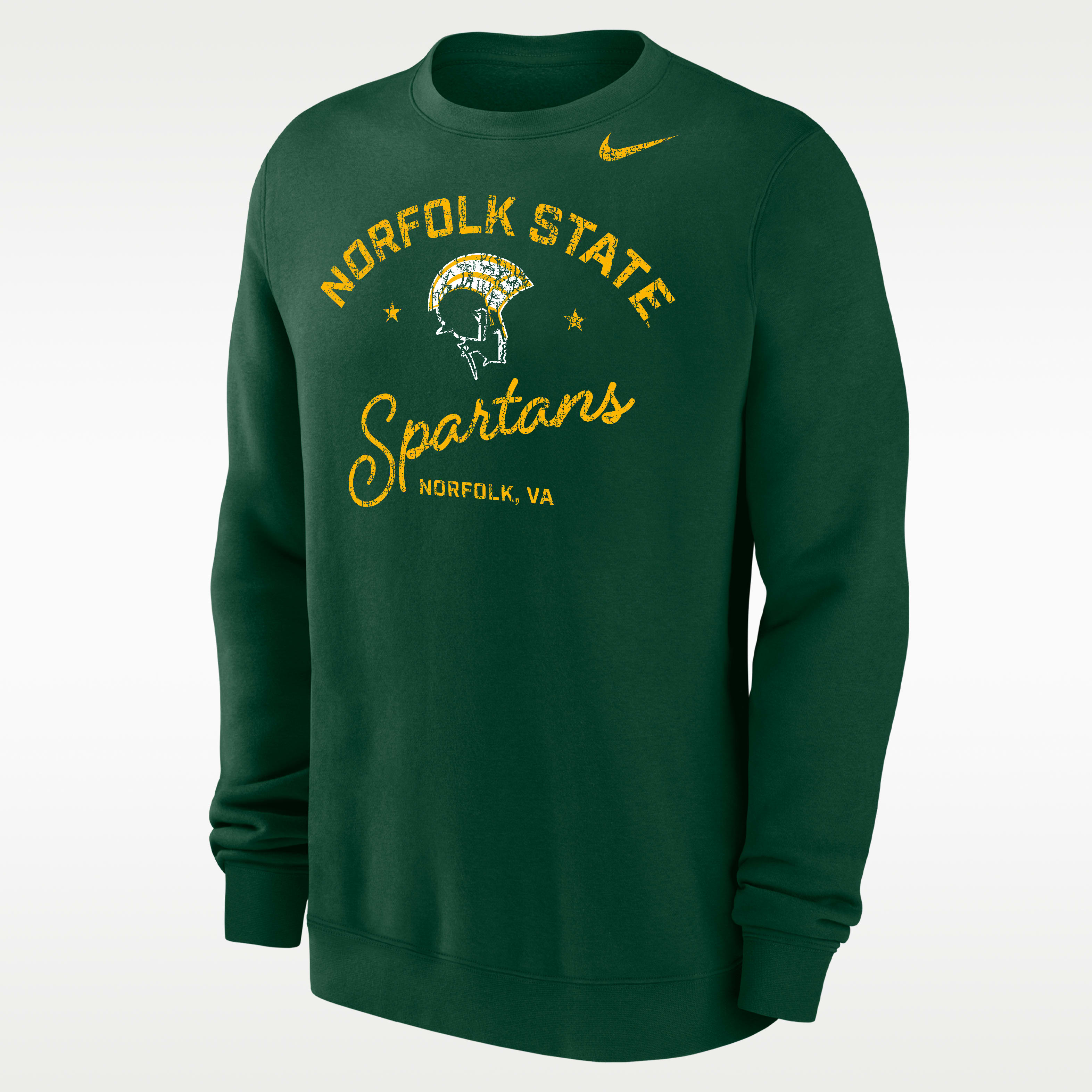 Nike College (Norfolk State University) Men’s Club Fleece Crew-Neck Sweatshirt