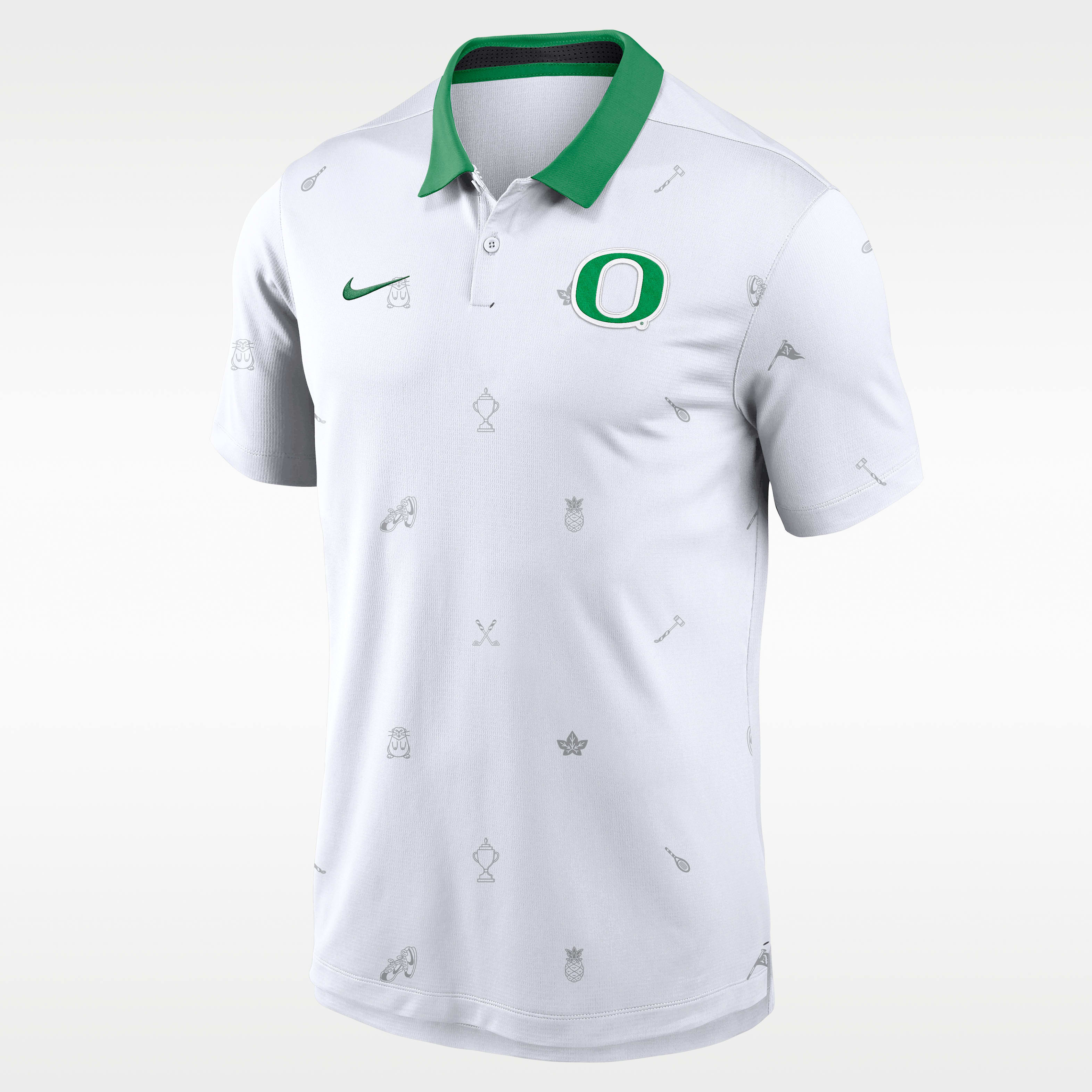 Oregon Vapor Pattern Men's Nike Dri-FIT College Polo