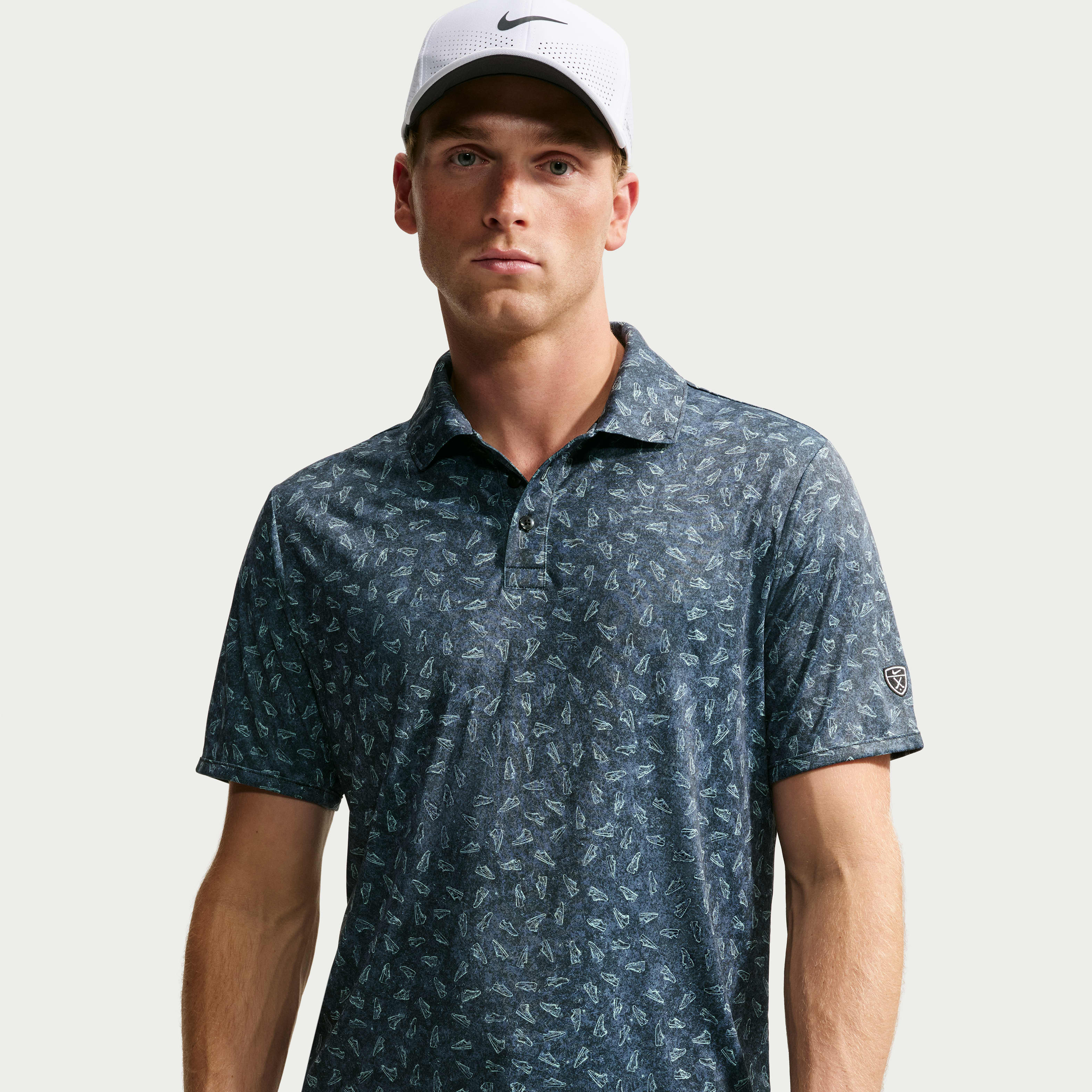 Nike Par Men's Dri-FIT Grass Print Golf Polo