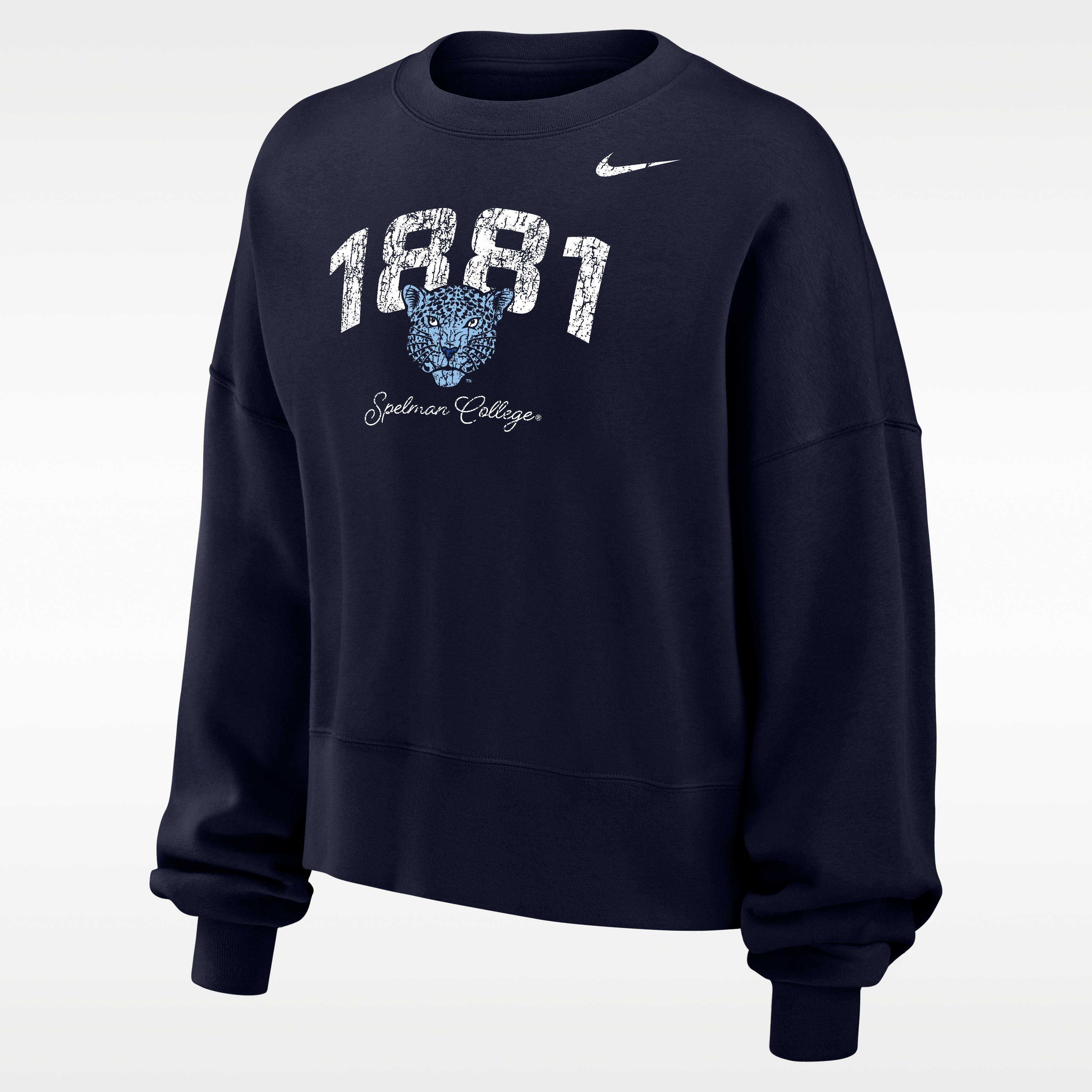 Nike College (Spelman College) Women's Phoenix Fleece Crew-Neck Sweatshirt