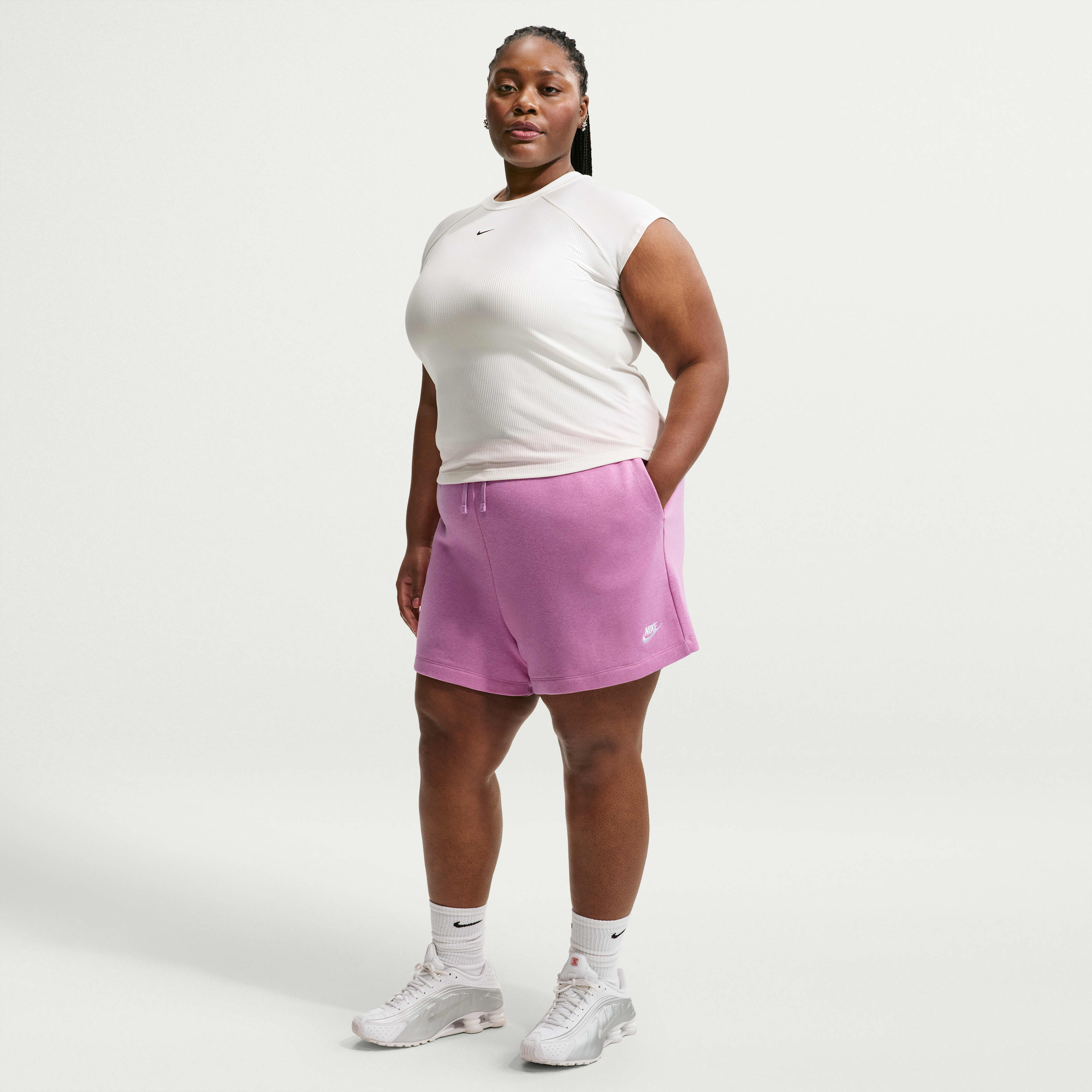 Nike Sportswear Club Fleece Women's Mid-Rise Shorts (Plus Size)