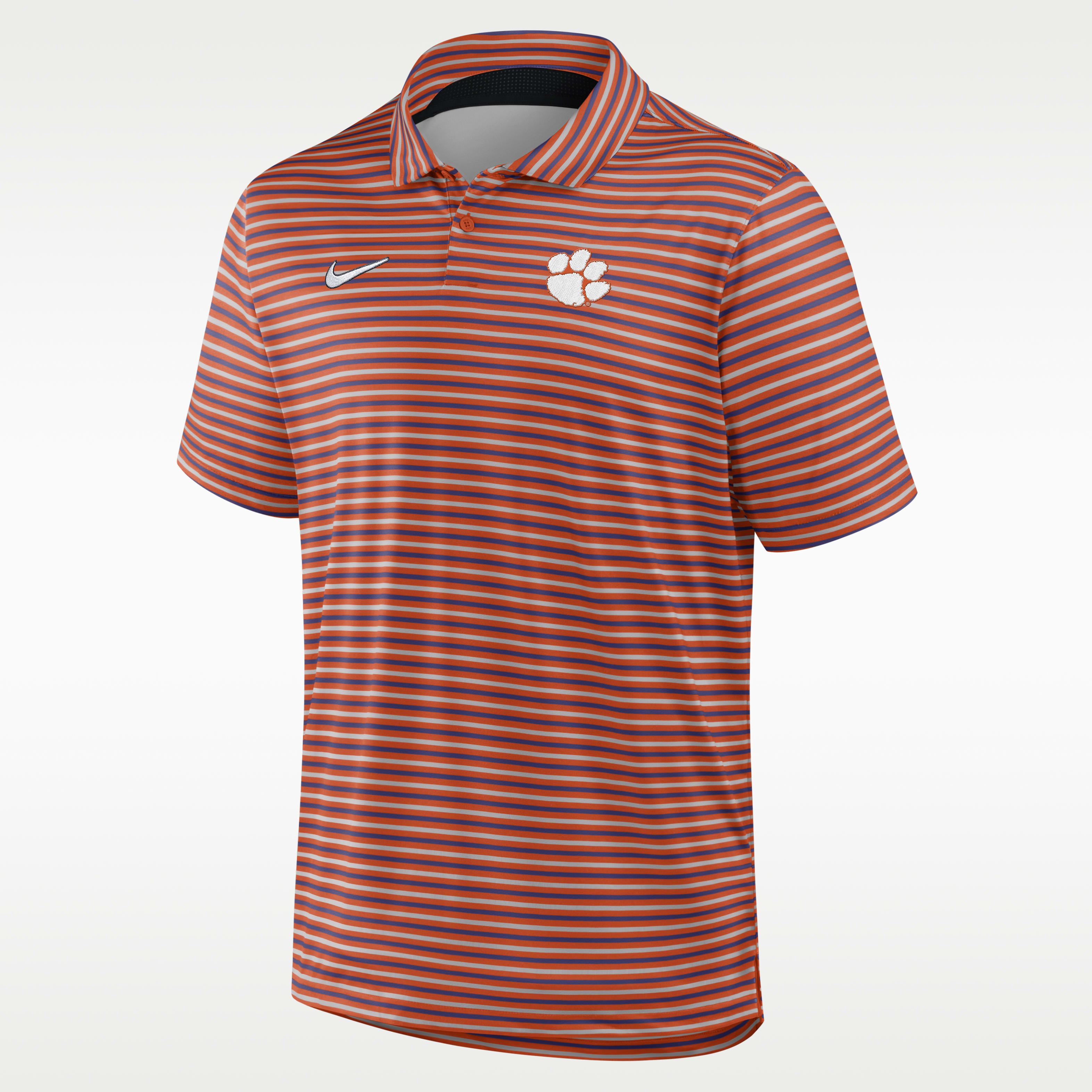 Clemson Tour Stripe Men's Nike Dri-FIT College Polo