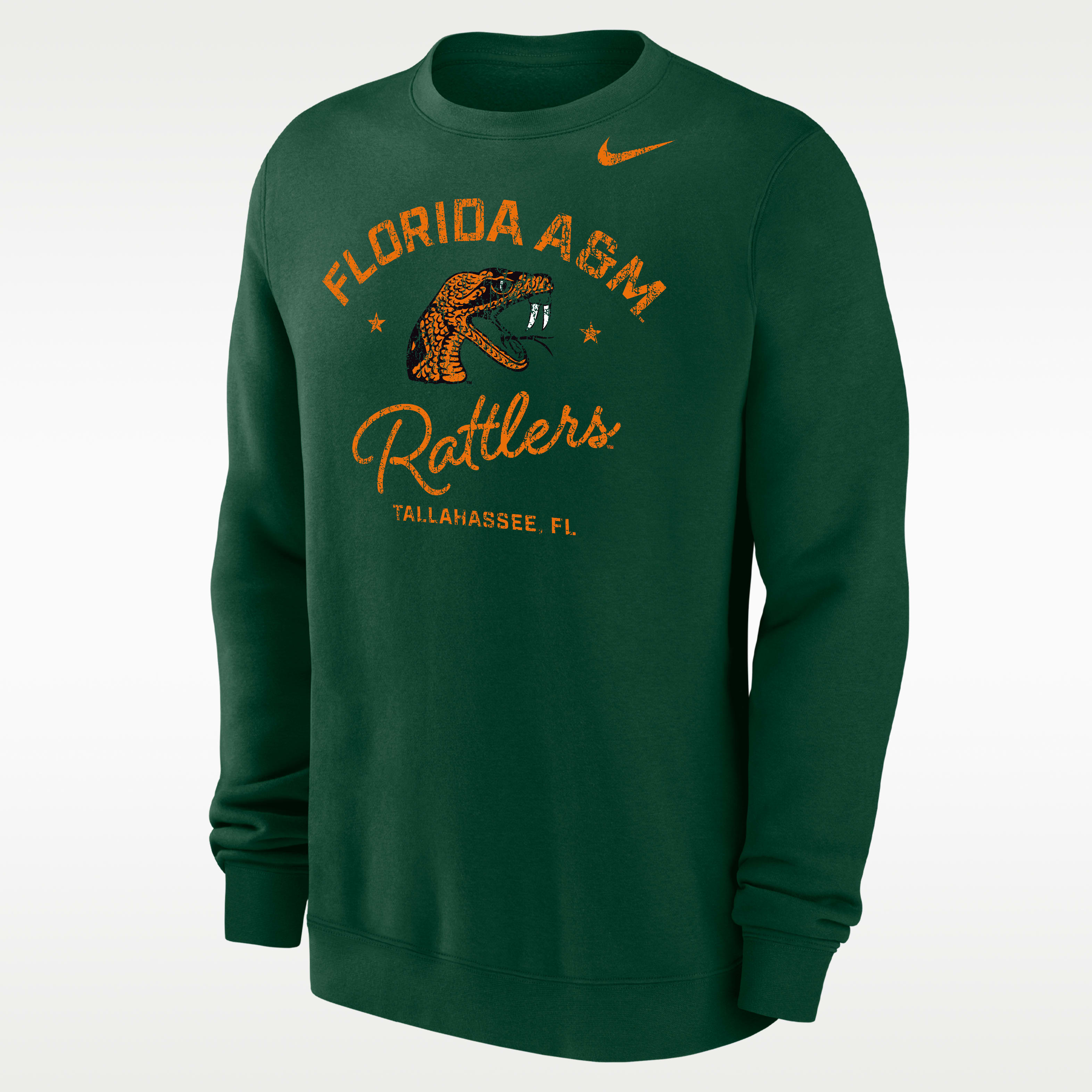 Nike College (Florida A&M University) Men’s Club Fleece Crew-Neck Sweatshirt
