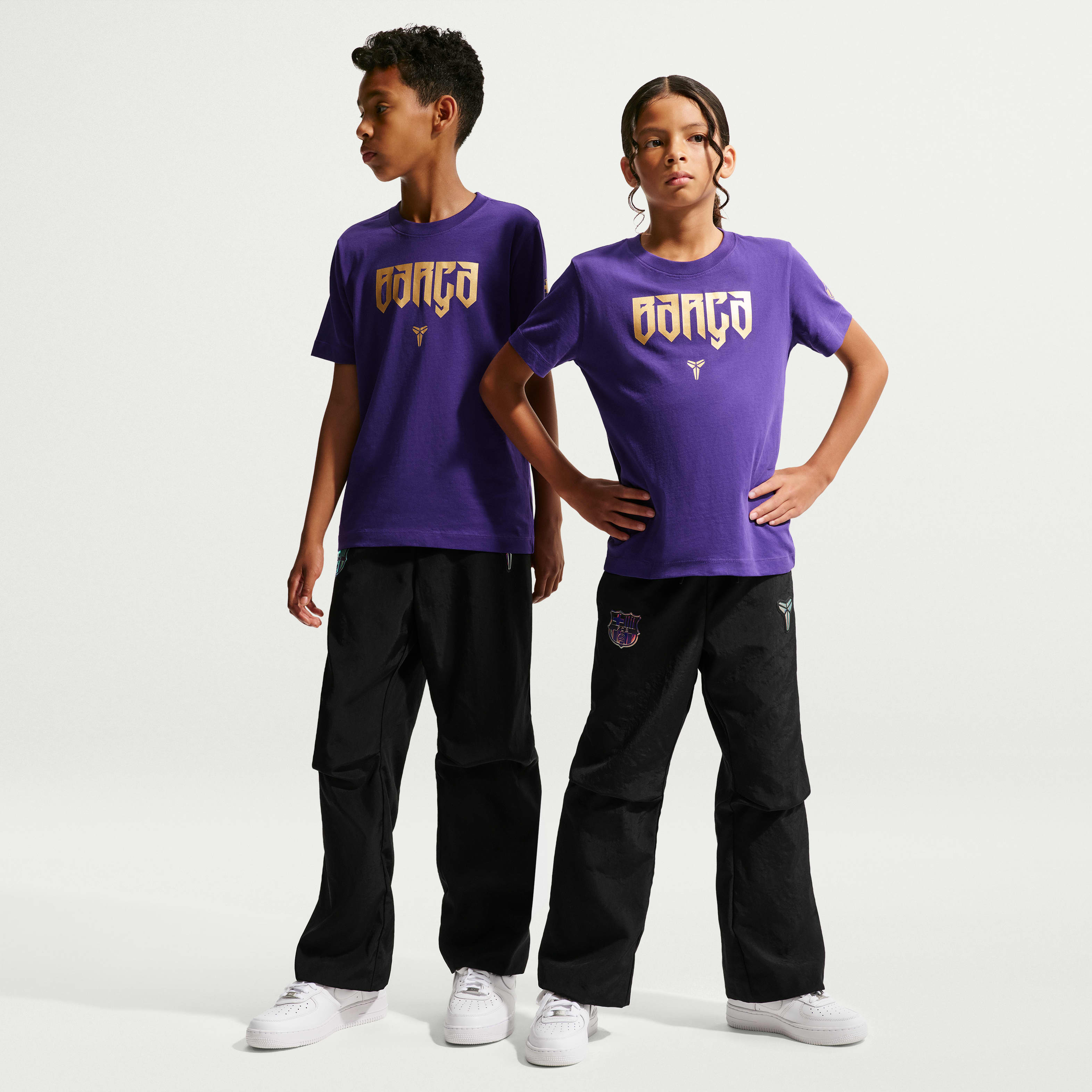 FC Barcelona Away Big Kids' Kobe Soccer Woven Pants