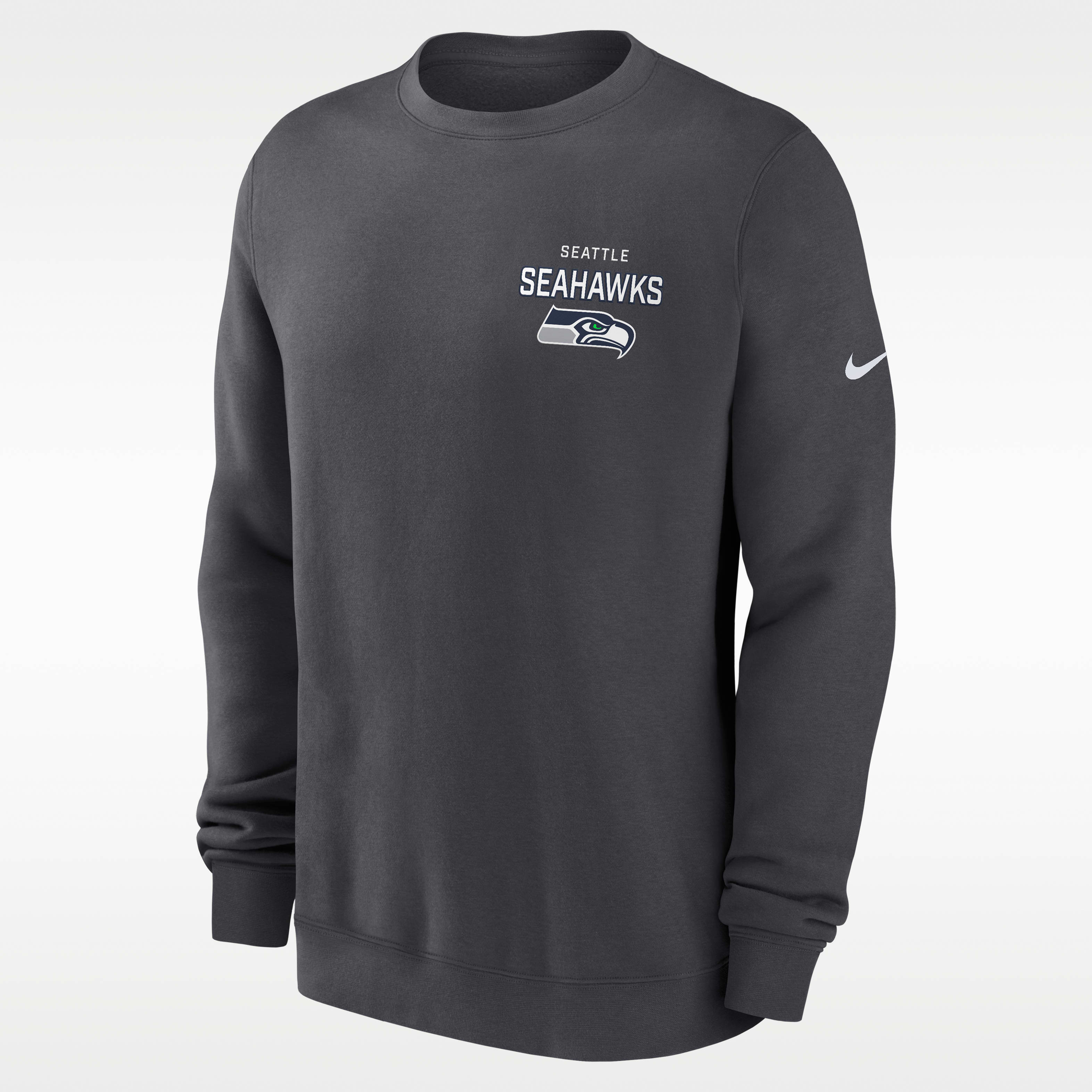 Seattle Seahawks Draw Block Club Men's Nike NFL Pullover Crew