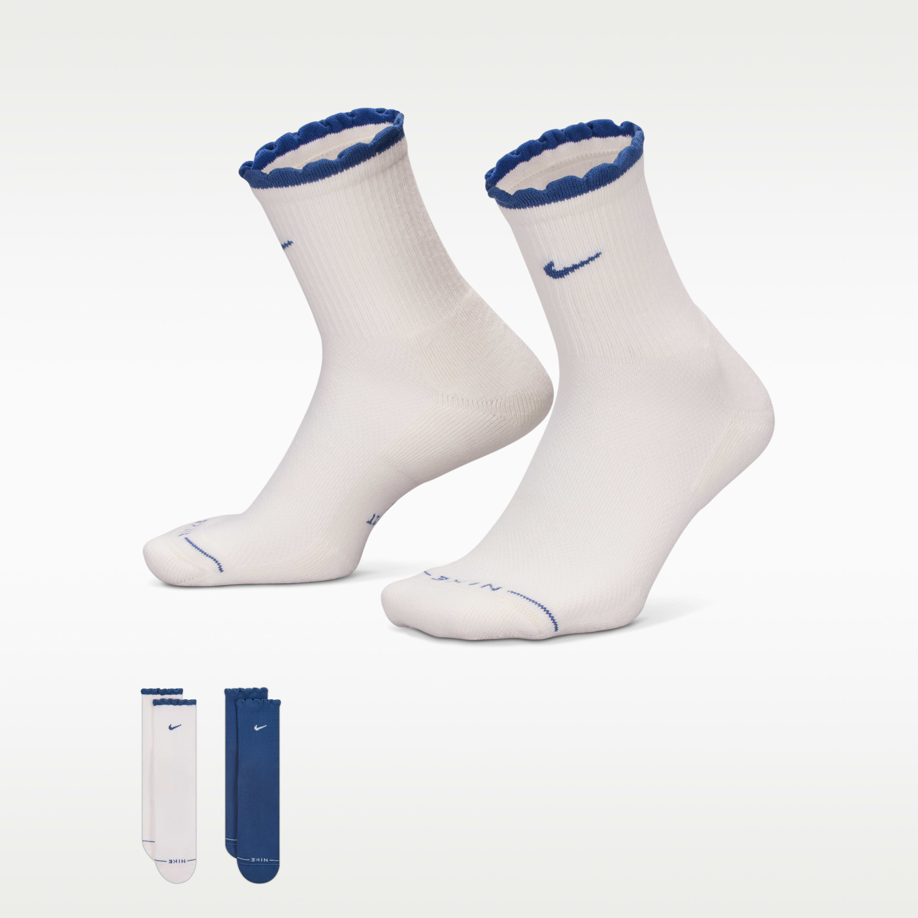 Nike Everyday Elevated Mid-Crew Socks (2 Pairs)