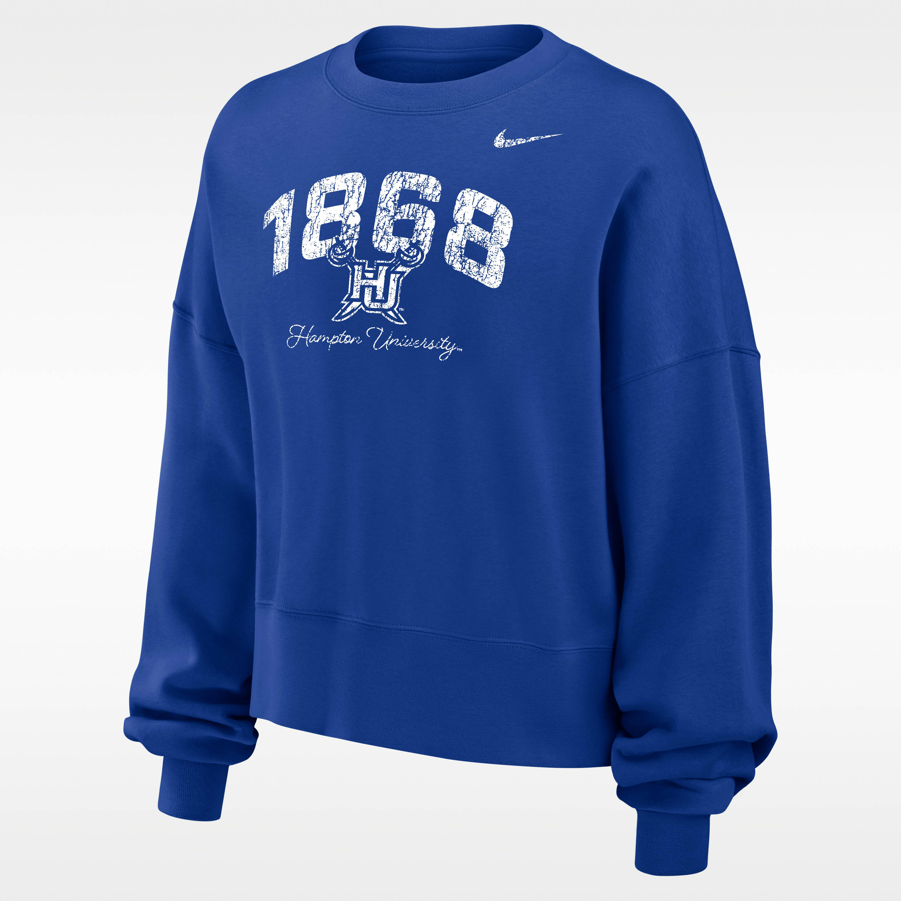 Nike College (Hampton University) Women's Phoenix Fleece Crew-Neck Sweatshirt
