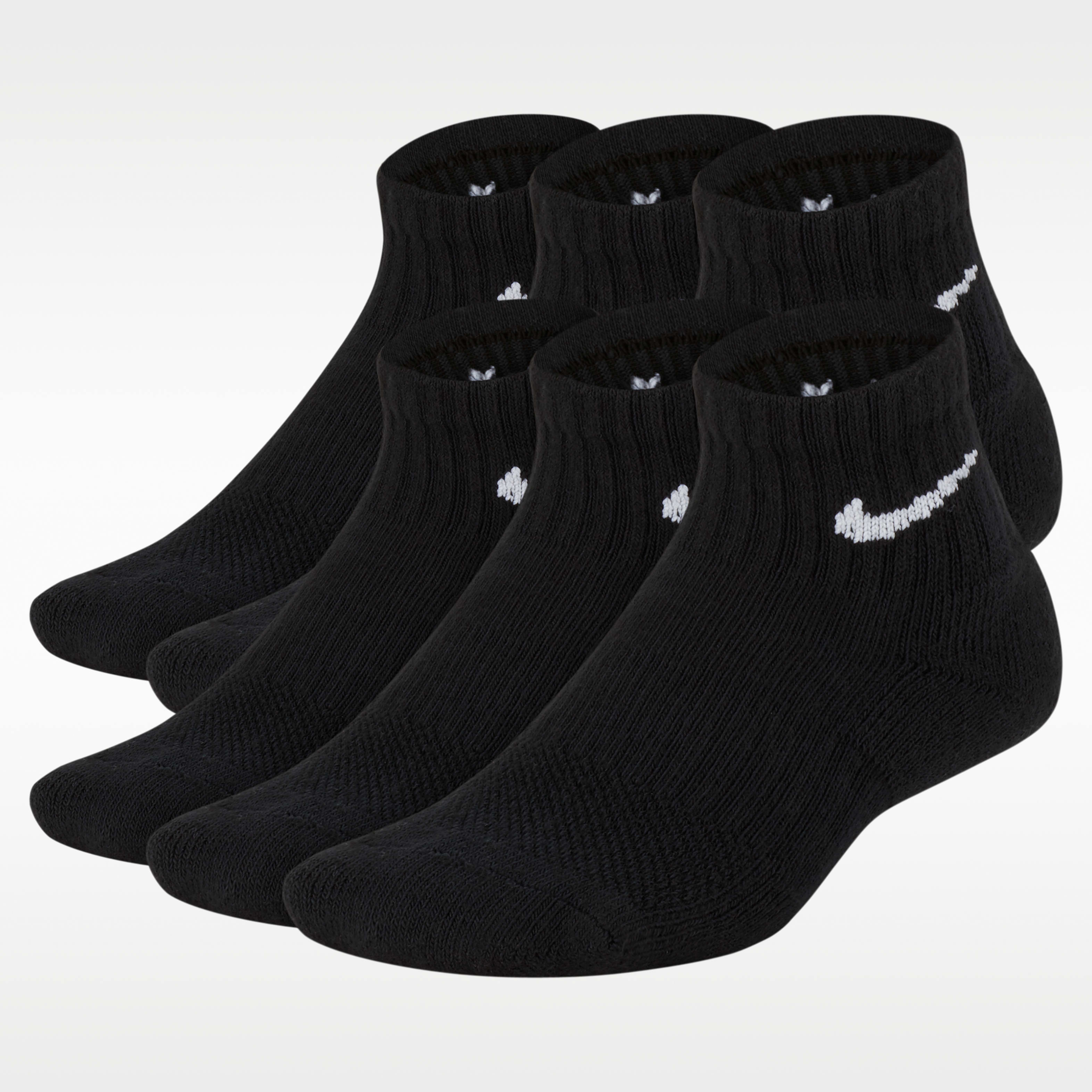 Nike Everyday Kids' Cushioned Ankle Socks (6 Pairs)