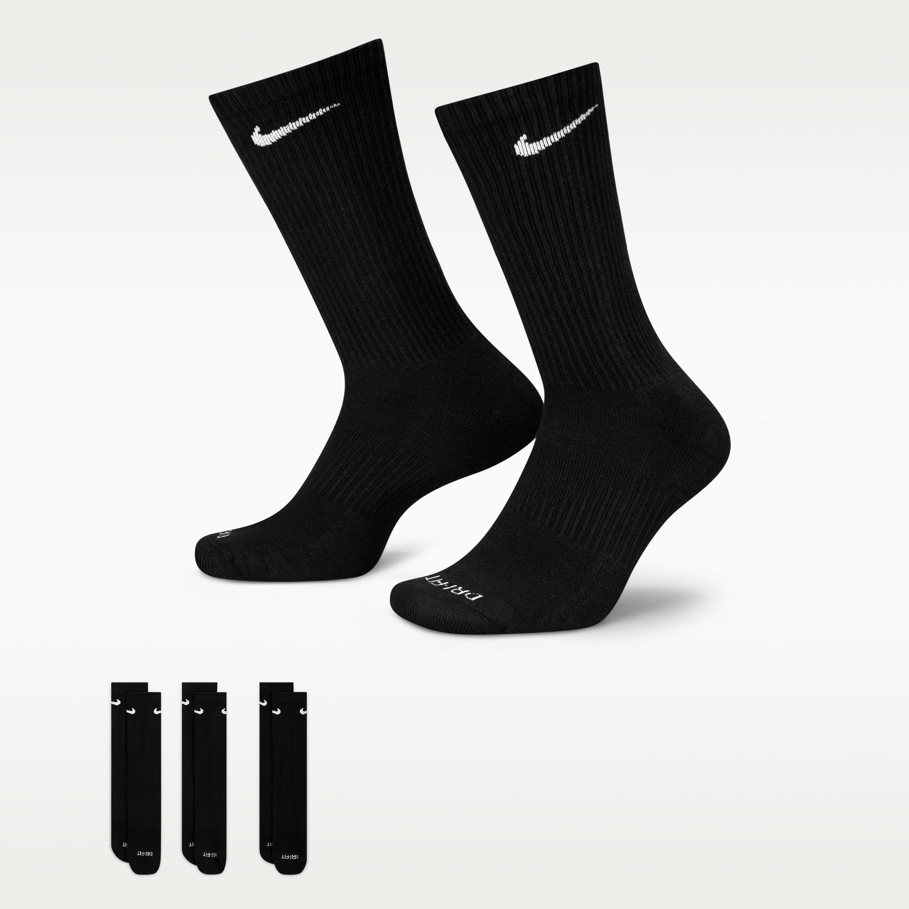 Nike Everyday Plus Cushion Training No-Show Socks (3 Pairs)