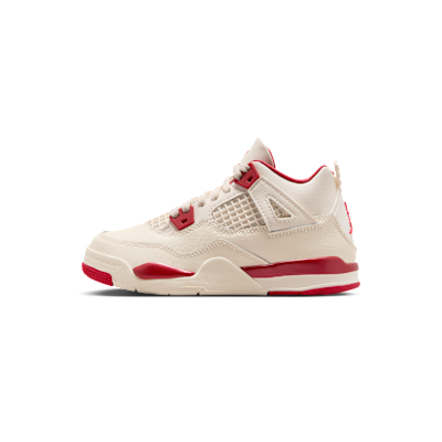 Jordan 4 Retro "Pale Ivory and Tough Red"