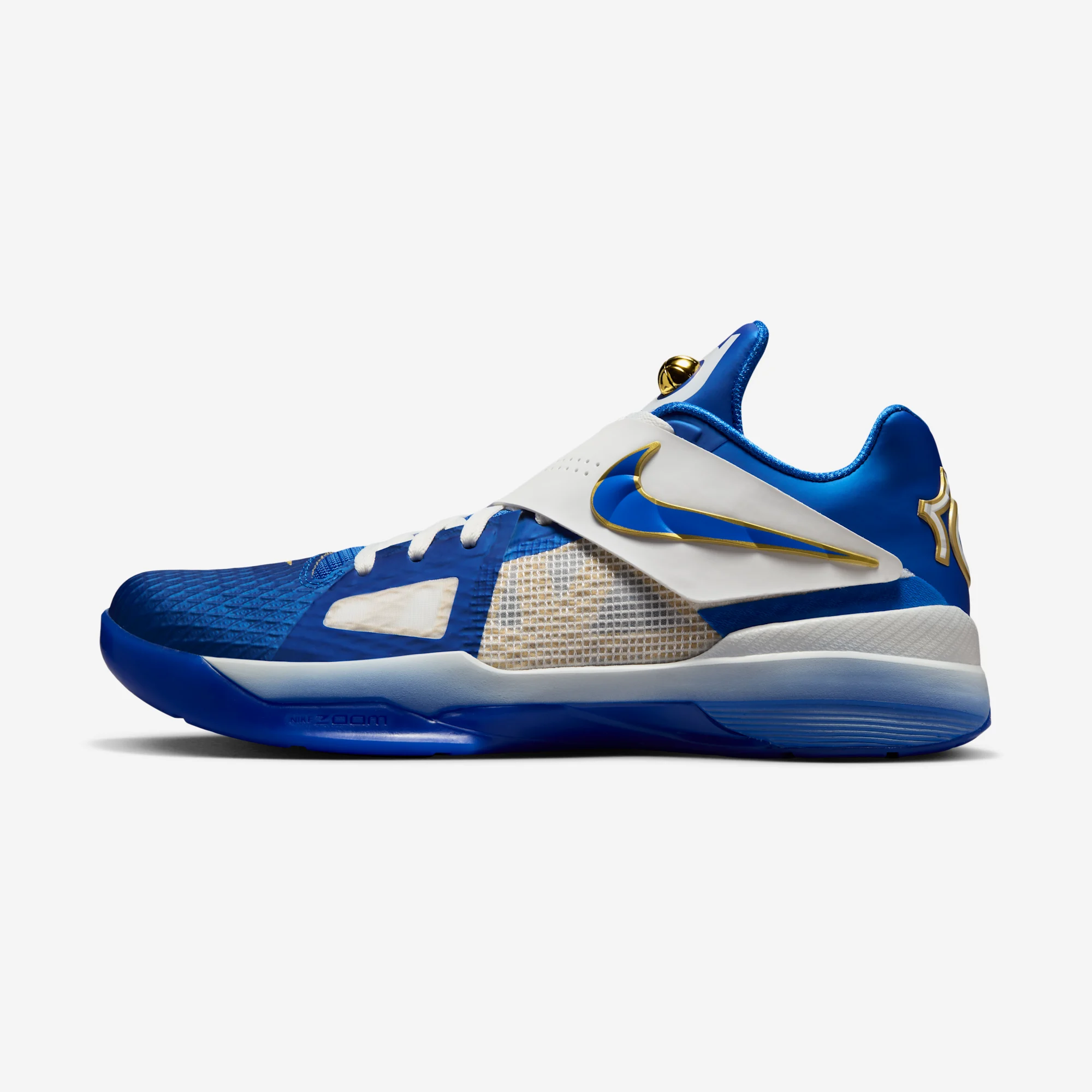 Nike KD 4 "Hyper Blue" Hyper Royal/Summit White/Metallic Gold