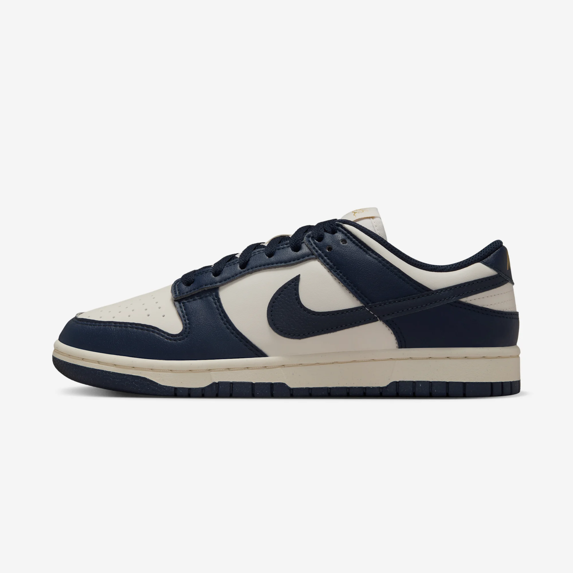 Nike Dunk Low Next Nature Olympic "Obsidian" Phantom/Obsidian/Pale Ivory/Metallic Gold