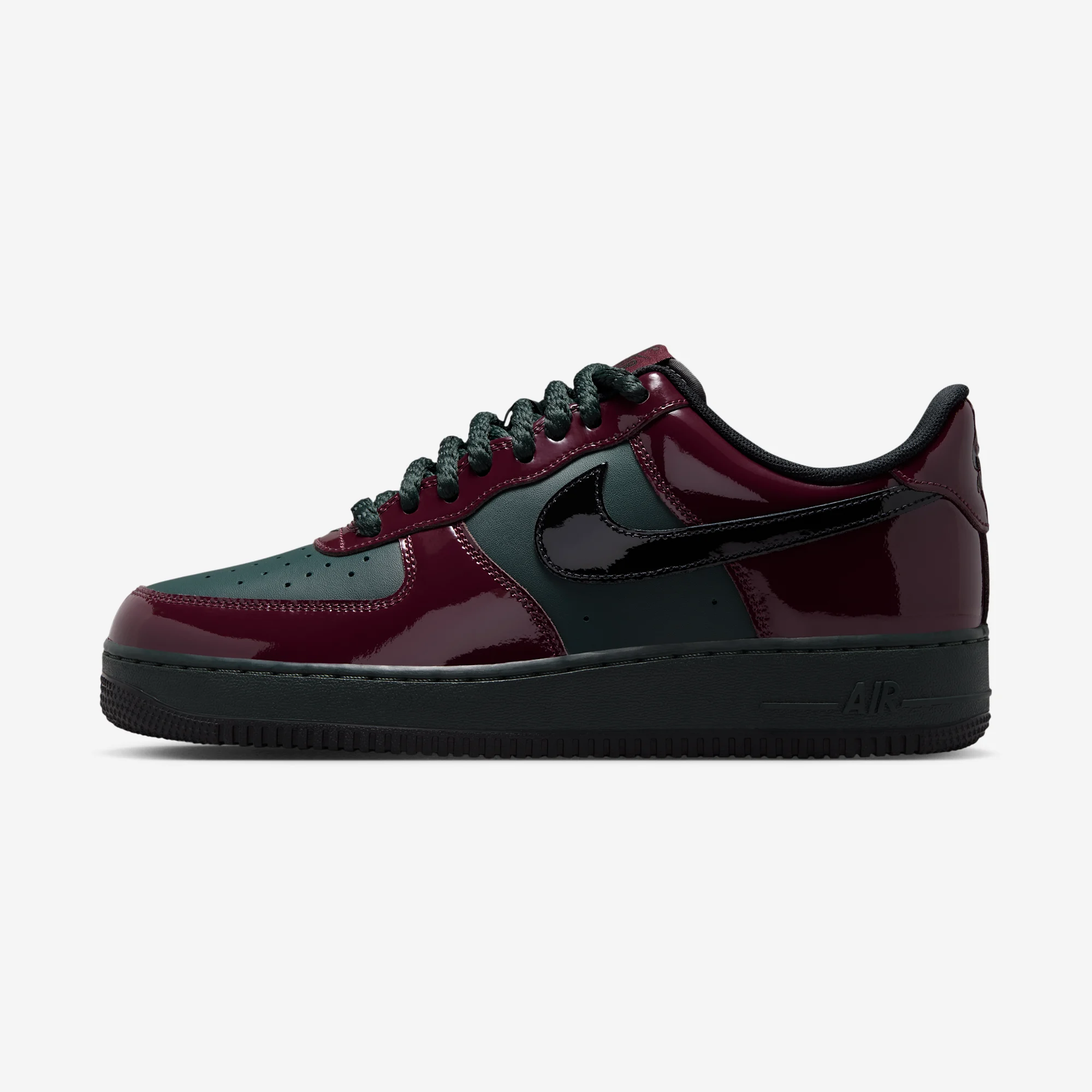 Nike Air Force 1 Low "Beef & Broccoli" Black Spruce/Burgundy Crush/Black