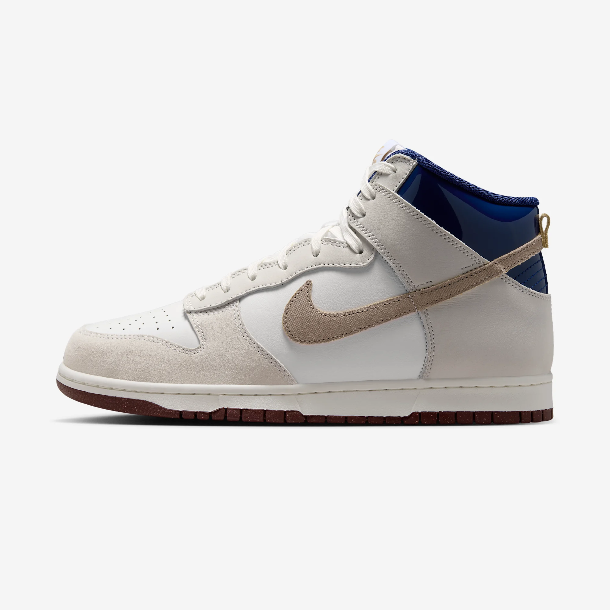 Beyond x Nike SB Dunk High Pro QS "Ivory" White/Ivory/Sand Dune/Blue Void/Dark Team Red