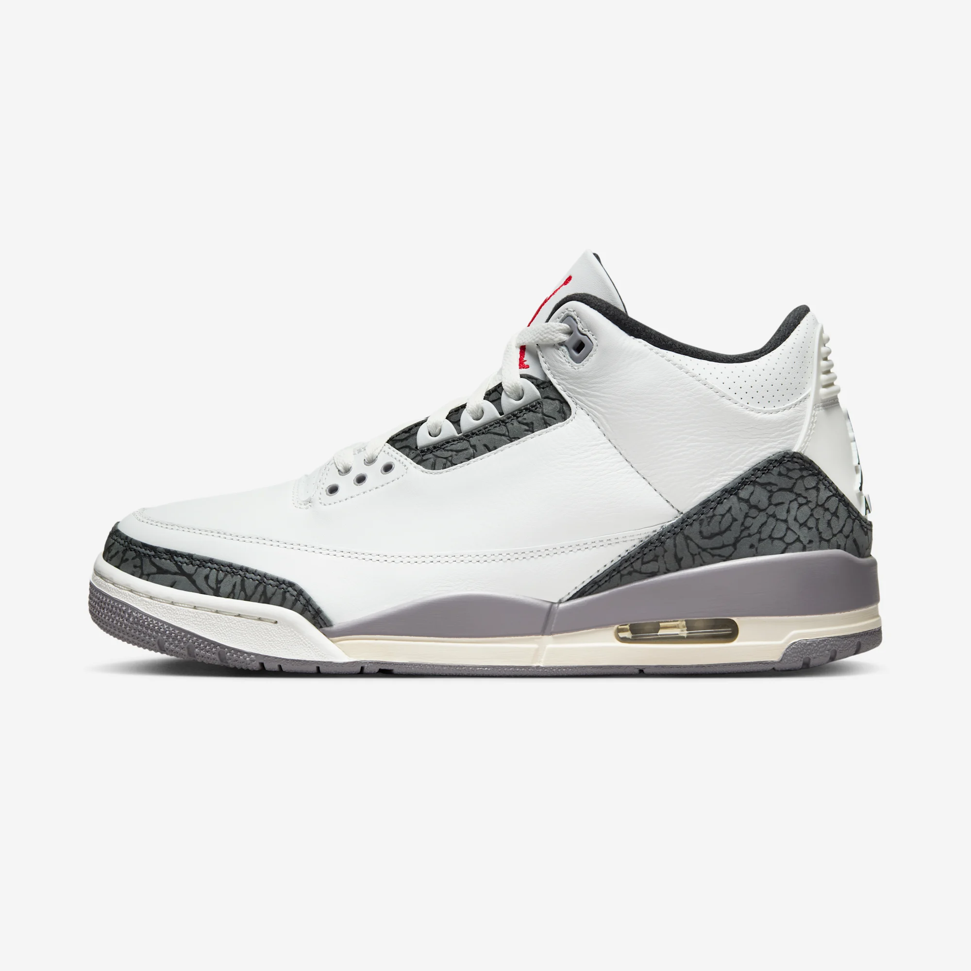 Air Jordan 3 Retro "Cement Grey" Summit White/Fire Red/Cement Grey/Black