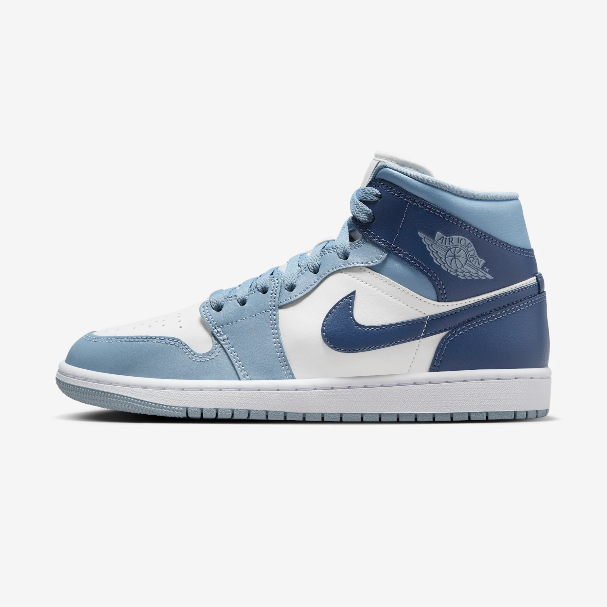 Air Jordan 1 Mid "Diffused Blue" 2024 Sail/Diffused Blue/Blue Grey/White
