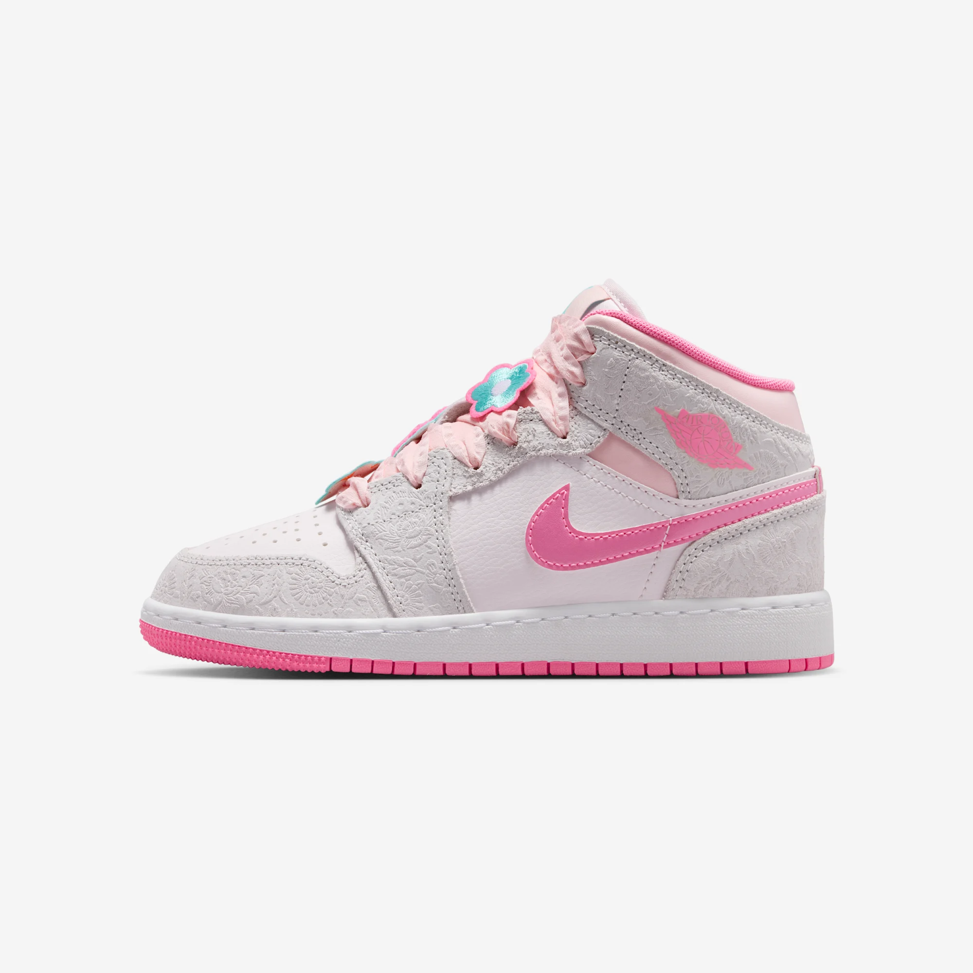 Air Jordan 1 Mid SE GS "Pink Bloom"