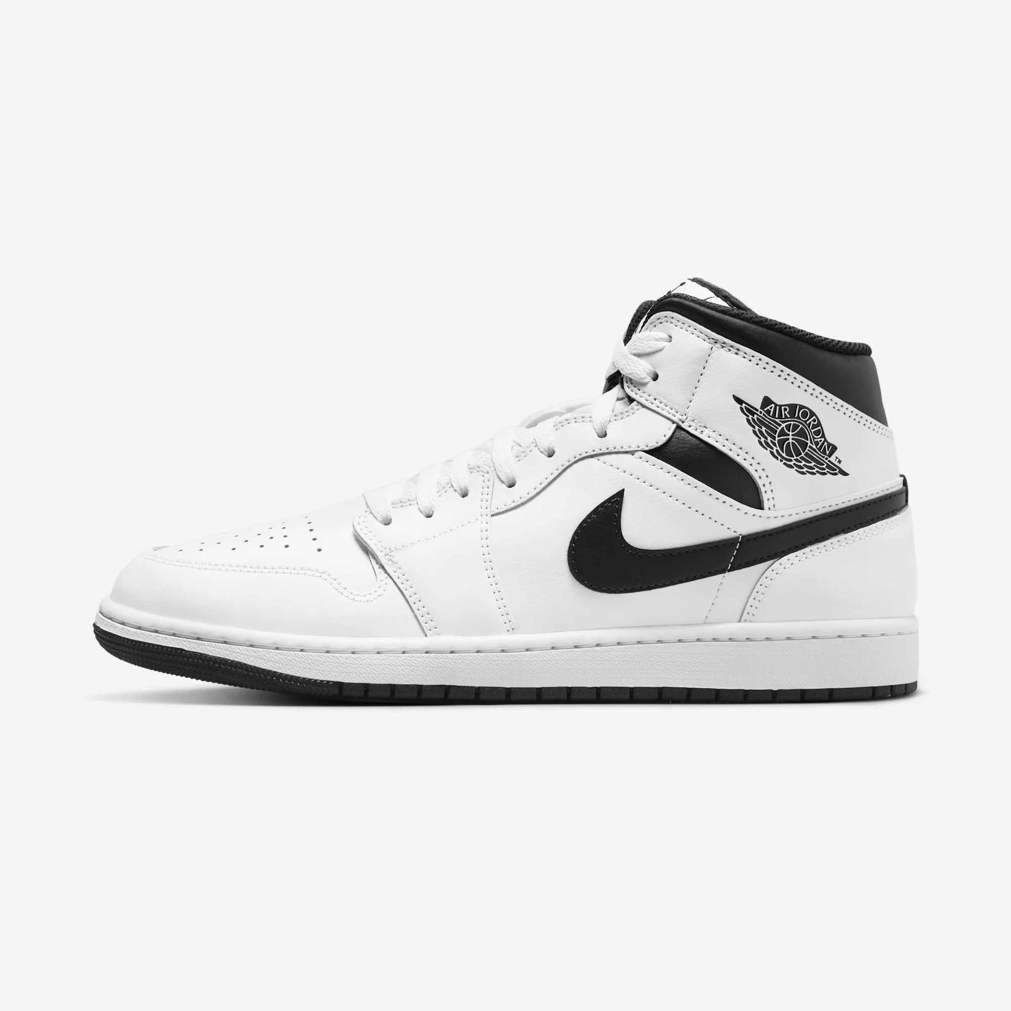 Air Jordan 1 Mid "White / Black" 2024 White/Black/White/Black